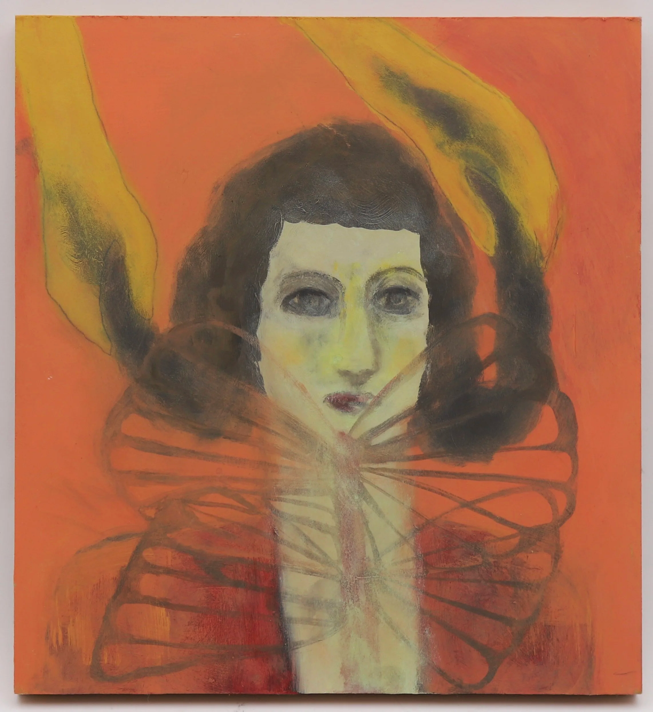 Self Portrait, 2025

- Acrylic on wood
- 13 x 12 in. (33.02 x 30.48 cm.)