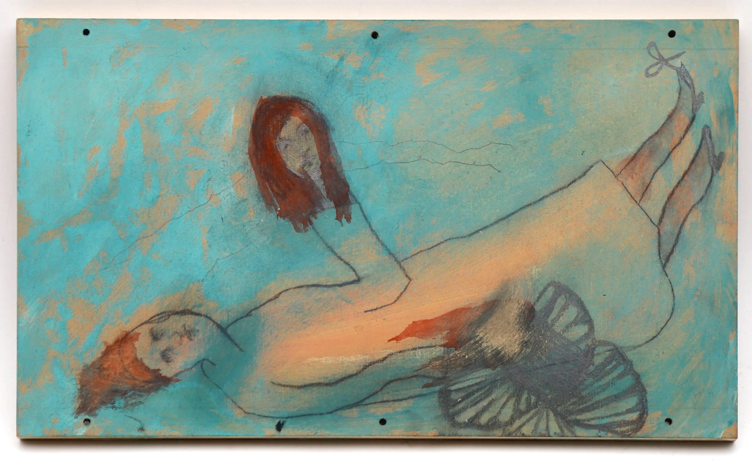 Vanity, 2025

- Acrylic and graphite on wood
- 7 x 12 in. (17.78 x 30.48 cm.)