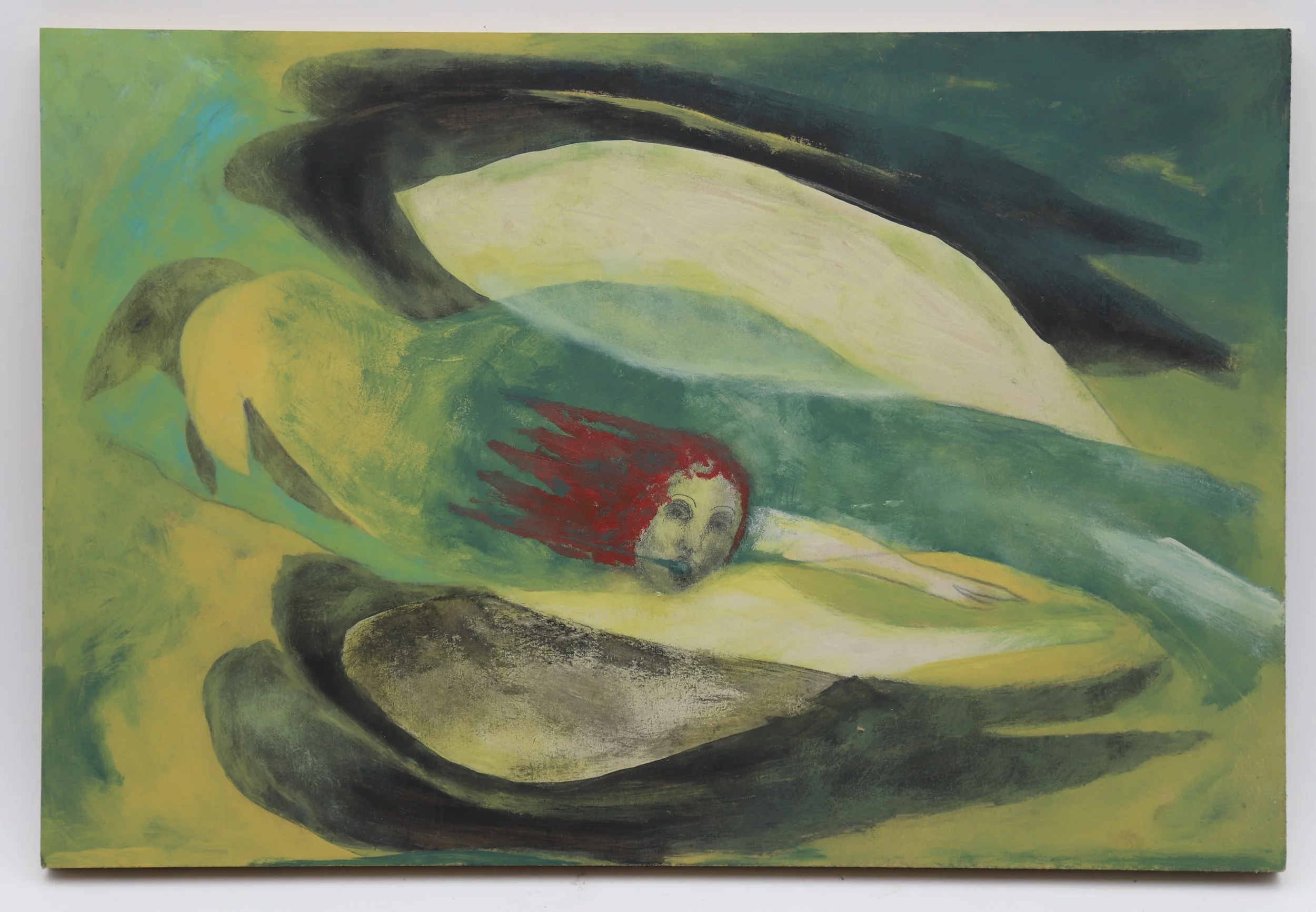 Green Storm, 2025

- House paint on wood
- 11.5 x 16 in. (29.1 x 40.64 cm.)