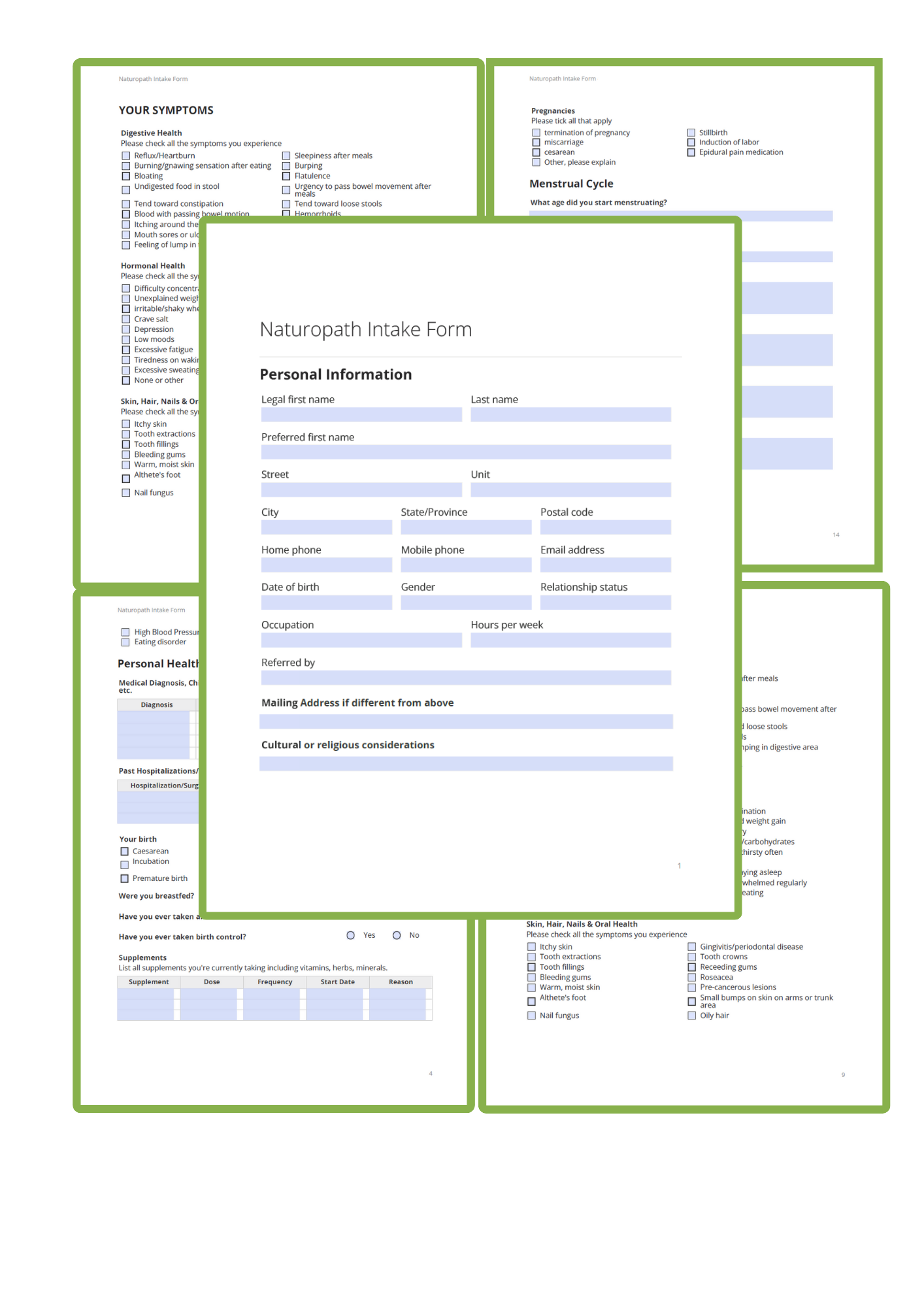 Holistic Health Intake Form — Hoffman Natural Health
