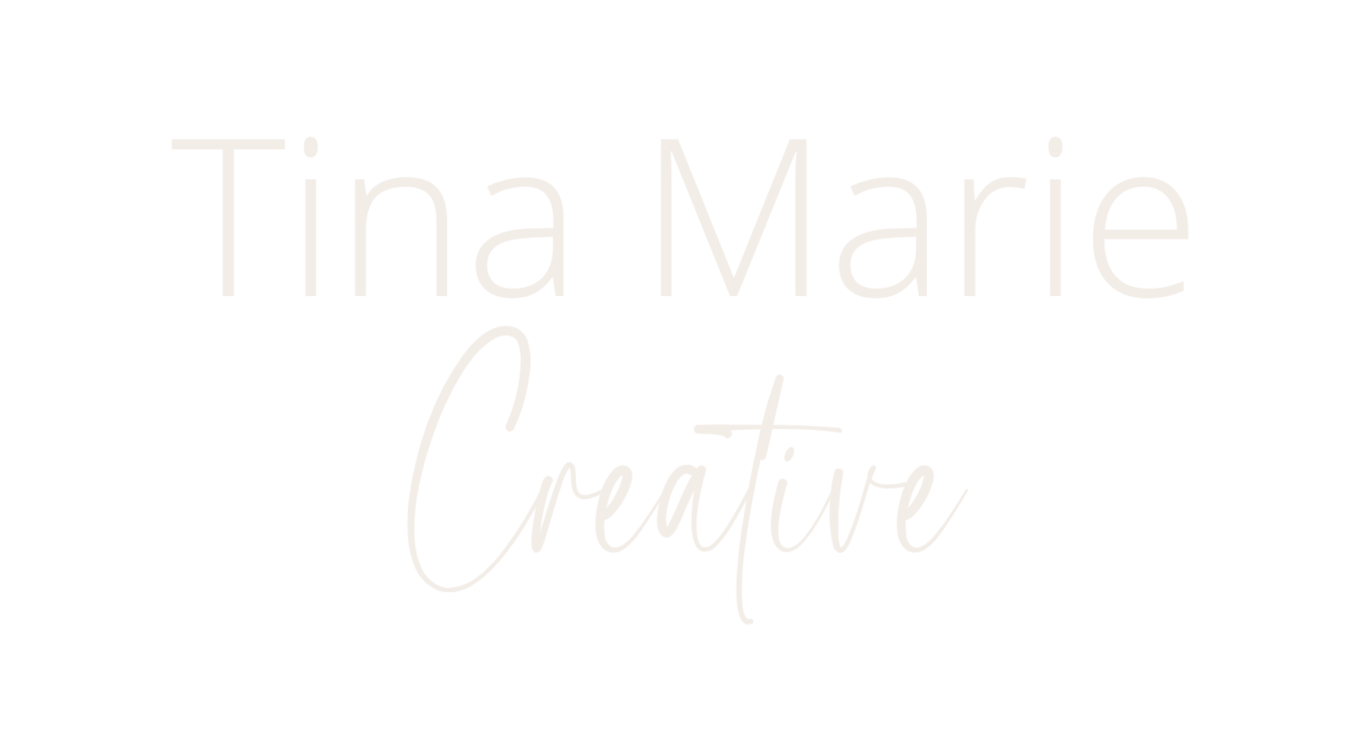 Tina Marie Creative l Web Design