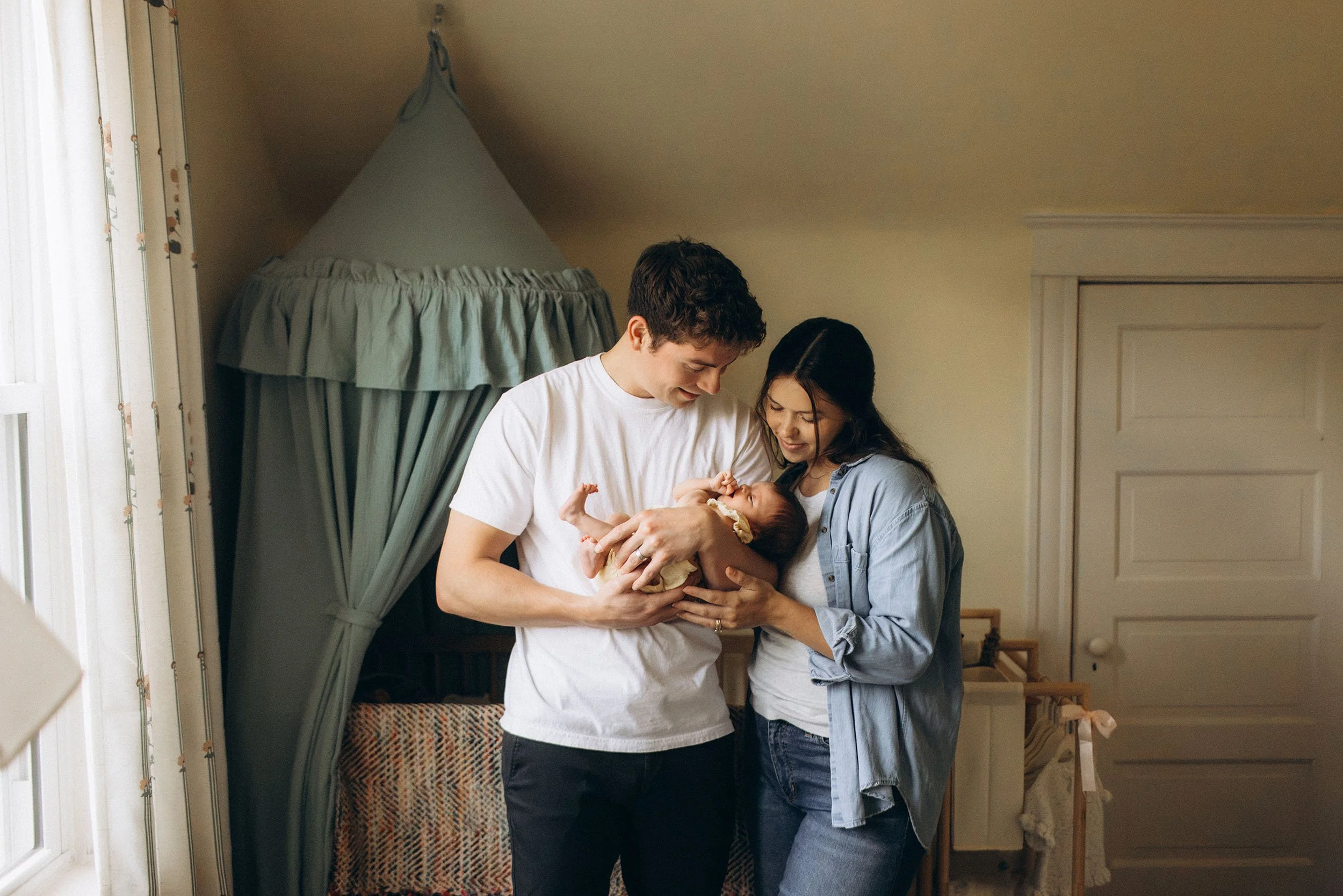 Cozy In Home Newborn Session in Cincinnati, Ohio for Baby Elena