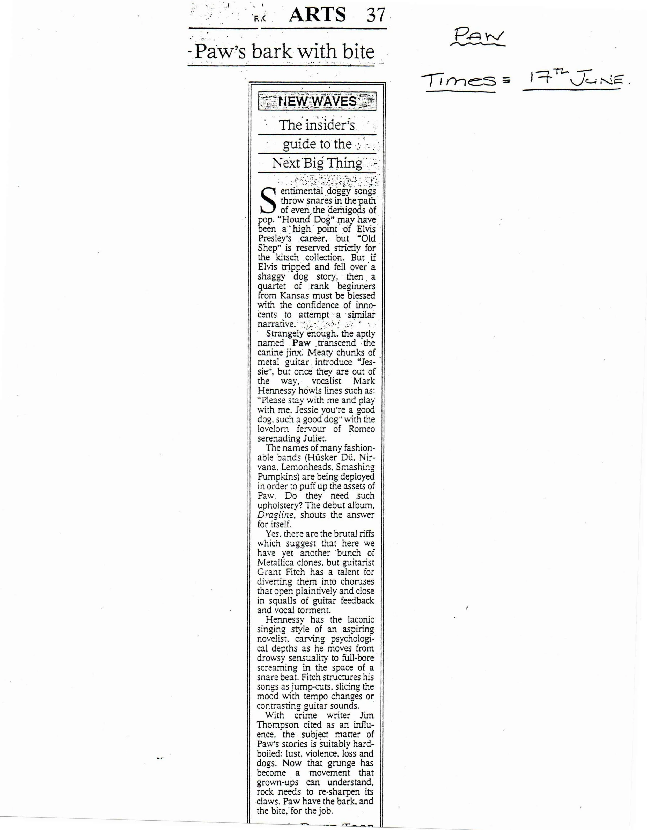 The Bark and Bite for the Job: New York Times Dragline Review