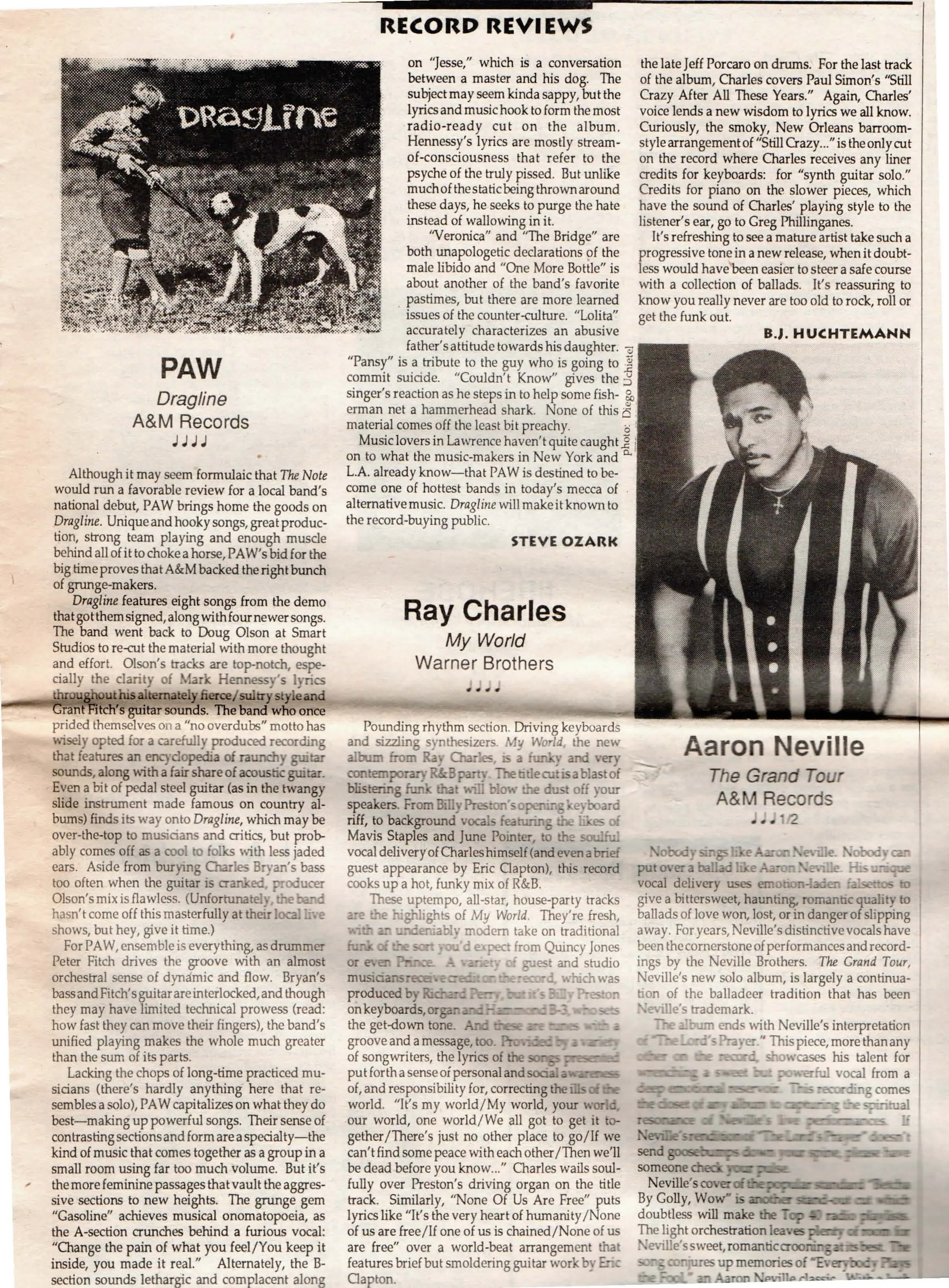 Dragline Review: The Note, May 1993