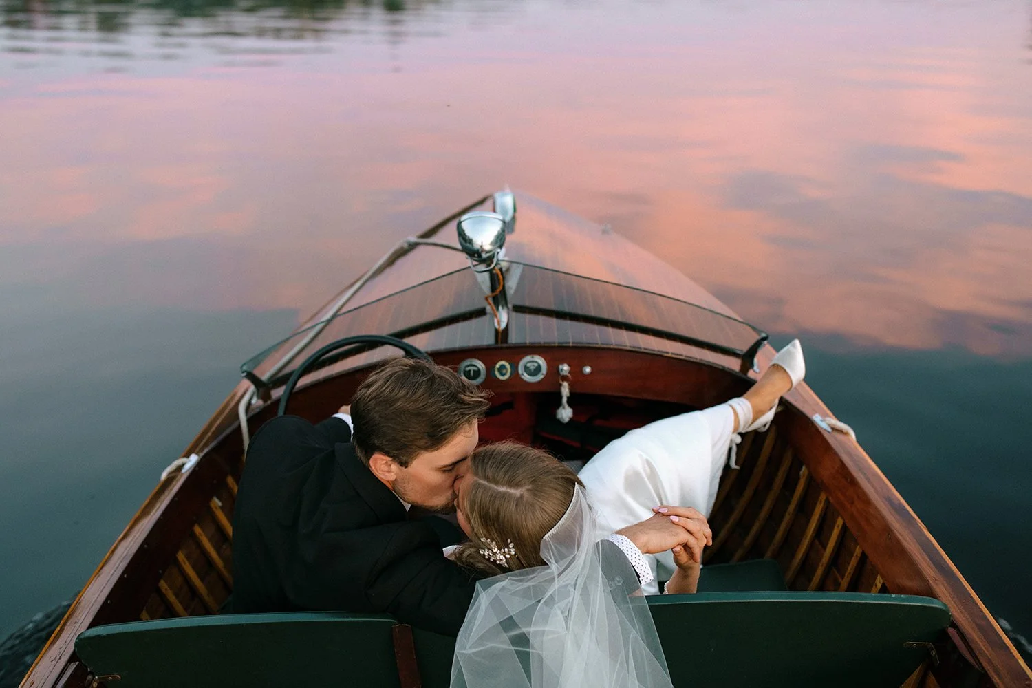 Vintage inspired riverside Muskoka wedding at Patterson Kaye Resort