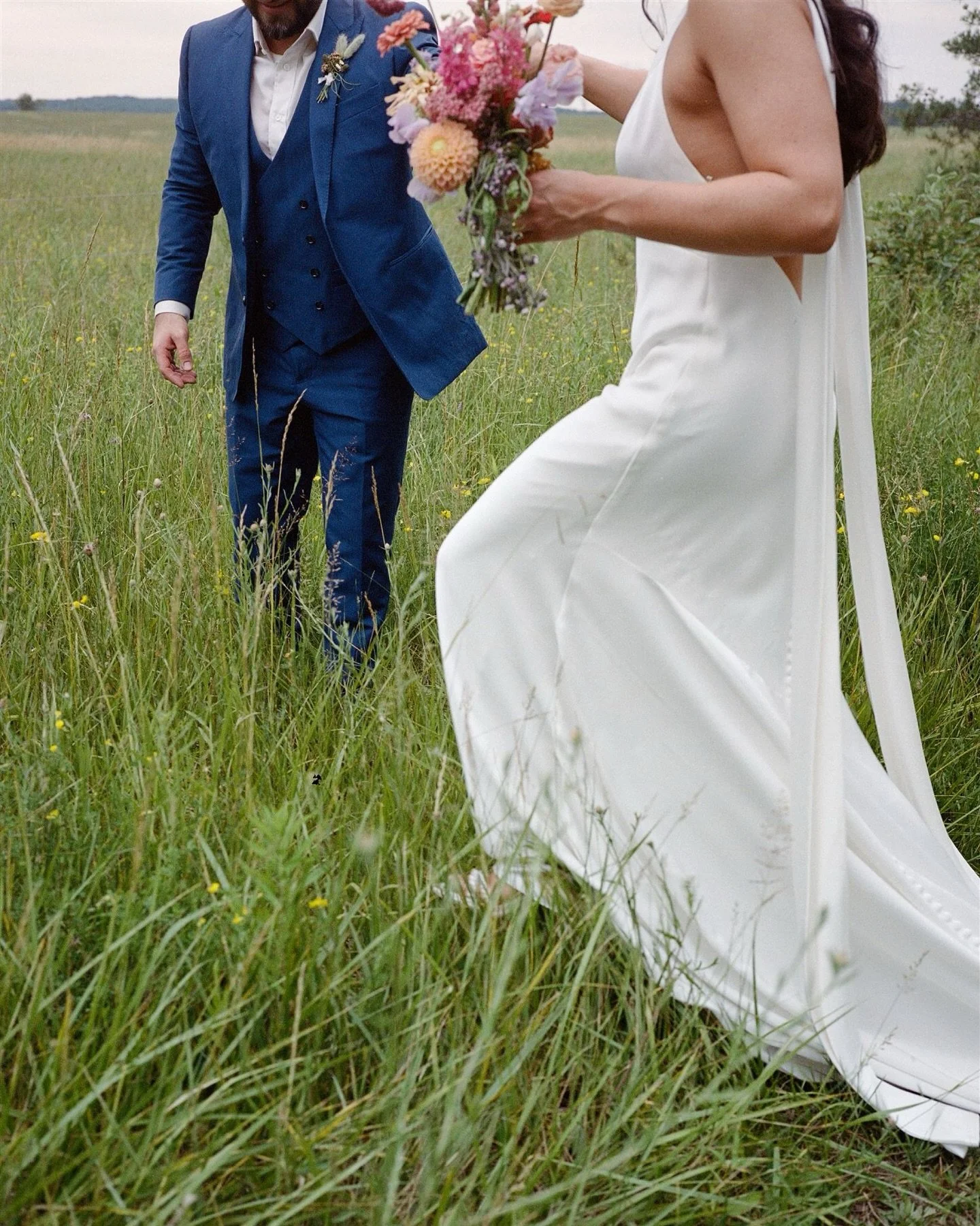 Film slows everything down.
It brings you back into your body.
You move a little softer. You breathe a little deeper.
The moment becomes the point.

I always bring film to every wedding I photograph.
It&rsquo;s part of how I see.
Part of how I stay p