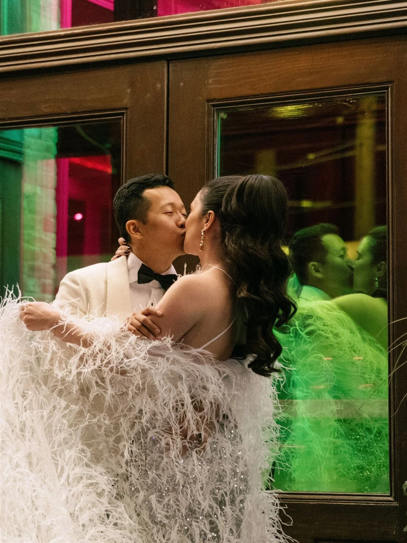 The snow held off a few hours longer, which gave us the opportunity to explore outside at this November wedding celebration at the Gladstone House in Toronto.

This wasn&rsquo;t about tradition.
 The ceremony had already happened.
 This night was abo