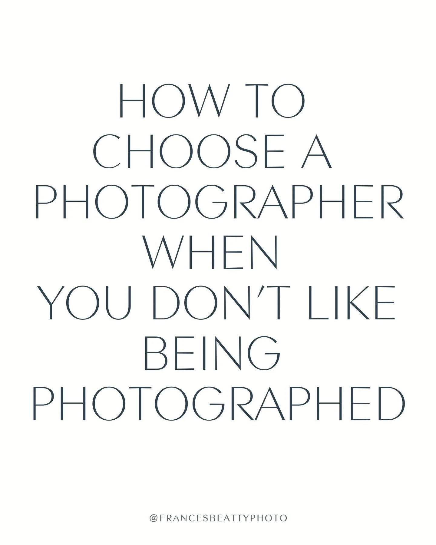 If you don&rsquo;t love being photographed, this is for you.

Not loving being photographed isn&rsquo;t a flaw.
It usually just means you care how you&rsquo;re seen.

I&rsquo;ve found that most people don&rsquo;t actually hate photos.
They hate feeli