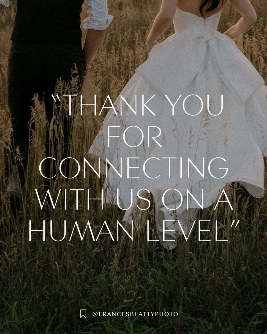 Full Review - &ldquo;Frances was such a phenomenal photographer for our wedding last September. She is such a kind soul, and makes you feel very comfortable in front of the camera. We were drawn to Frances for her unique perspective and her artistic,