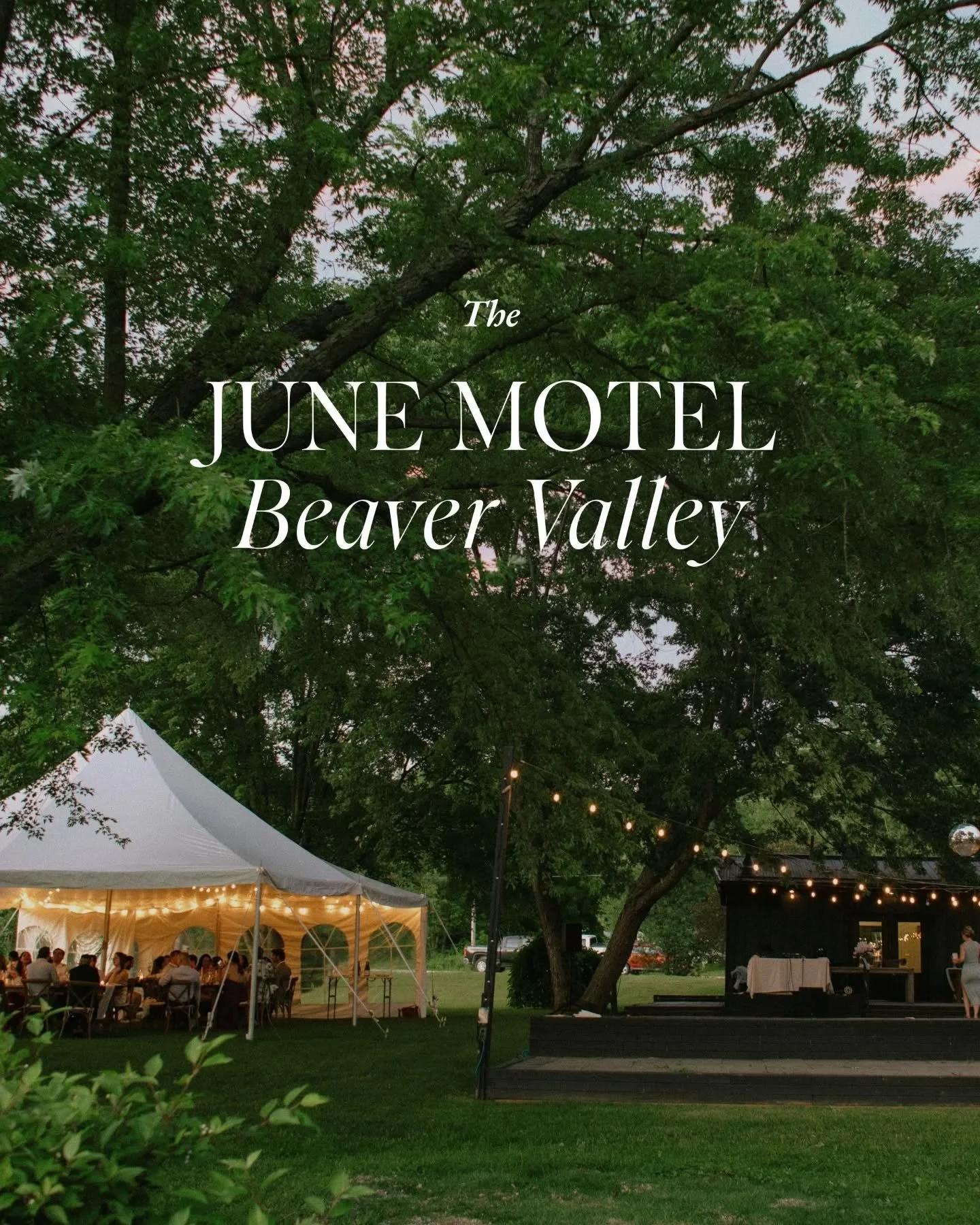 The June Motel in Beaver Valley is a bit of a hidden gem.

It sits right along the river, with the escarpment just above it.

The lodge is quiet and cozy, and everything feels a little more calm than you&rsquo;d expect.
The ceremony was full sun, umb