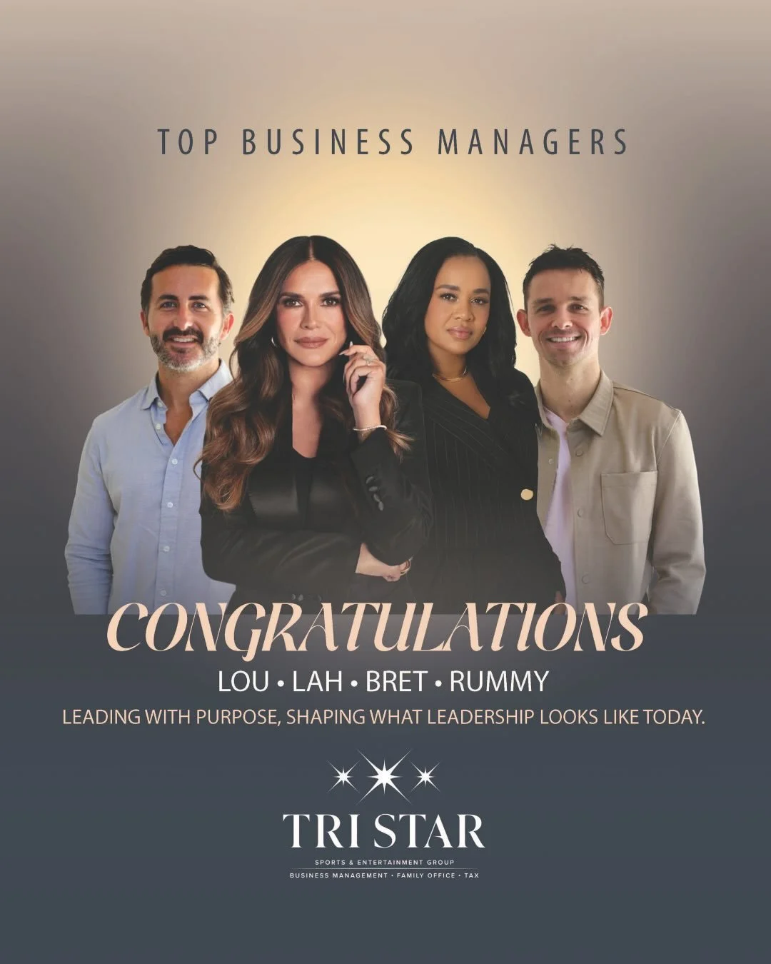Congratulations to Lou Taylor, Lahteefah Parramore, Bret Guest and Rummy Le Guevel on their inclusion in Billboard&rsquo;s 2025 Top Business Managers list.
Their steady leadership and client-focused work continue to strengthen Tri Star across our Nas