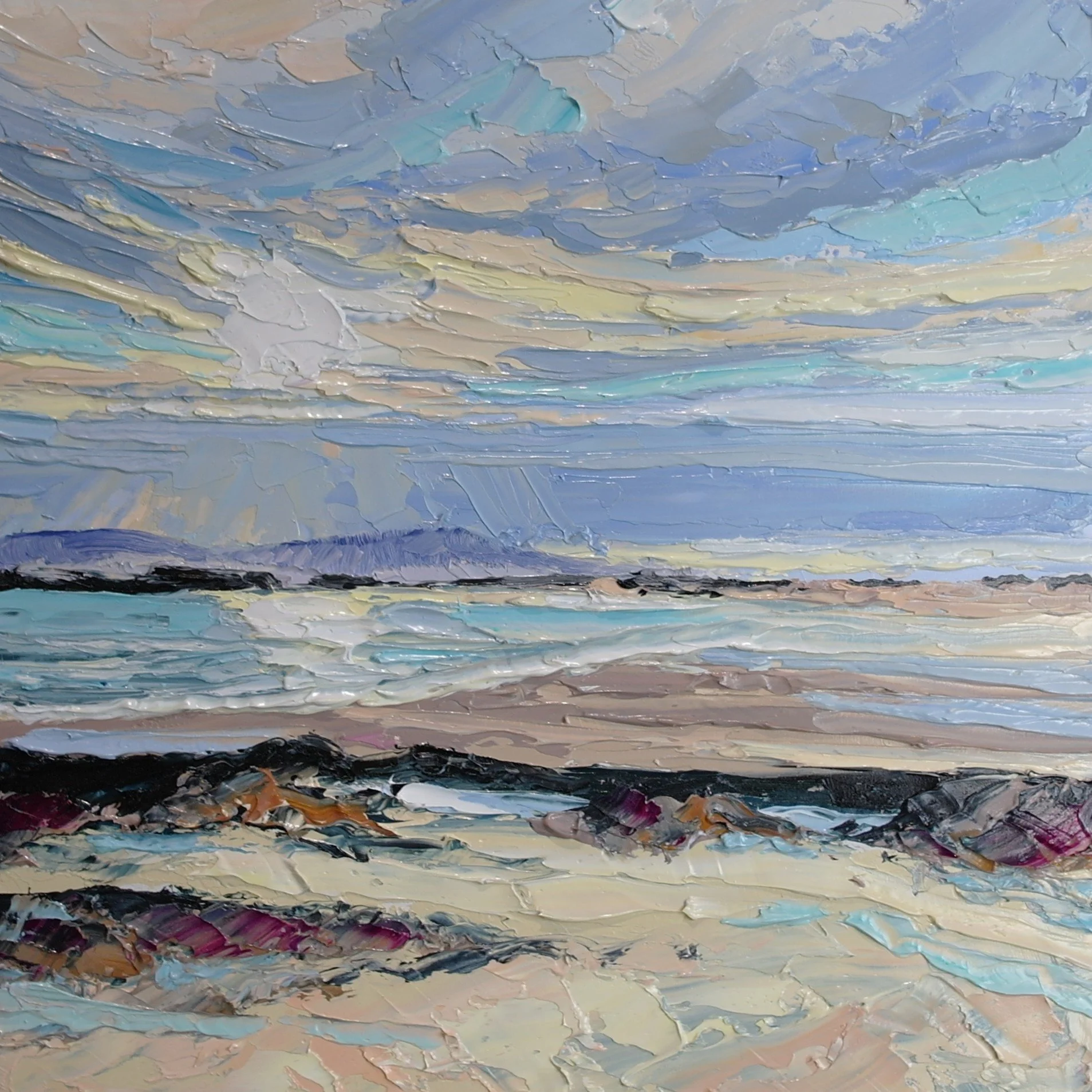 Late Afternoon on the Beach After the Rain