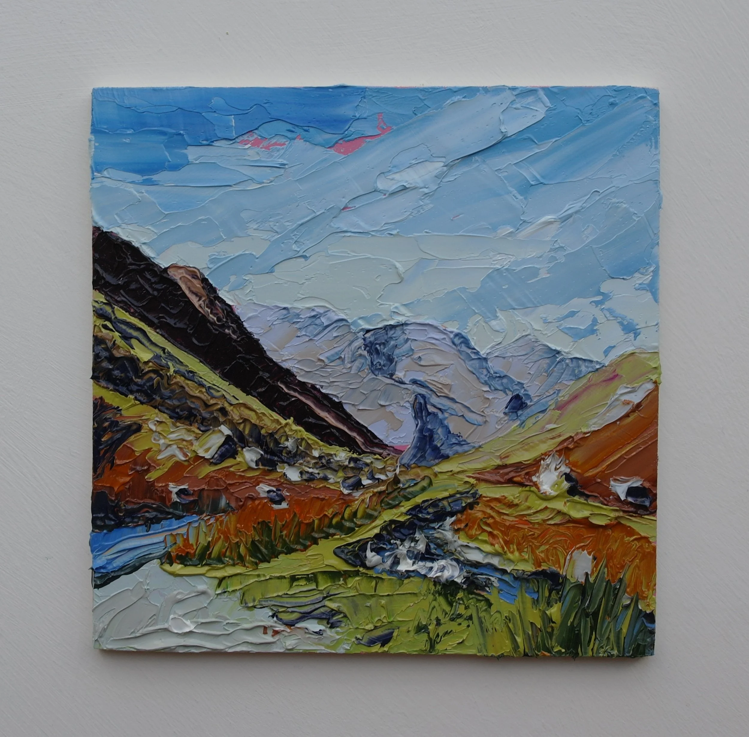 Honister Pass mini 
15cm x 15cm Oil on Board