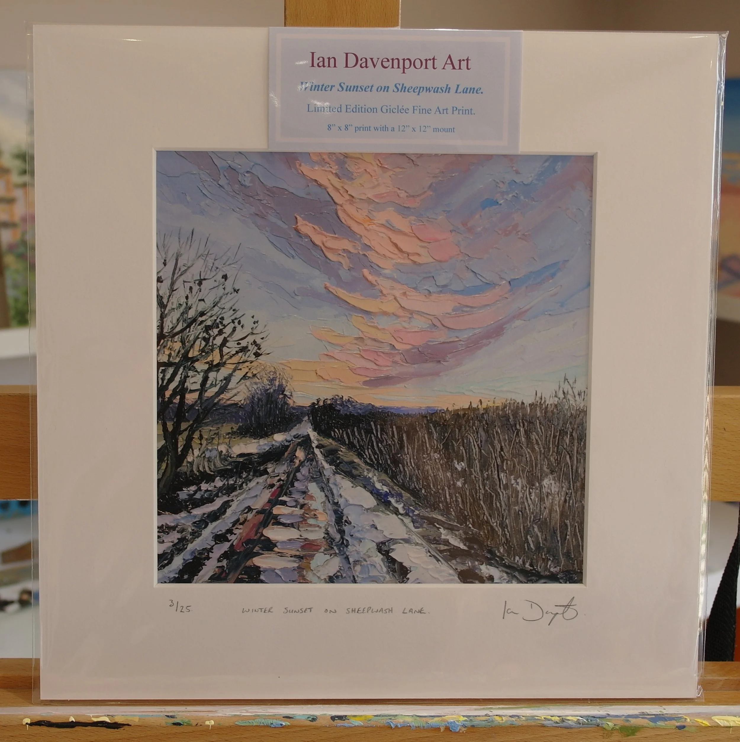 Winter sunset on sheepwash lane.JPG