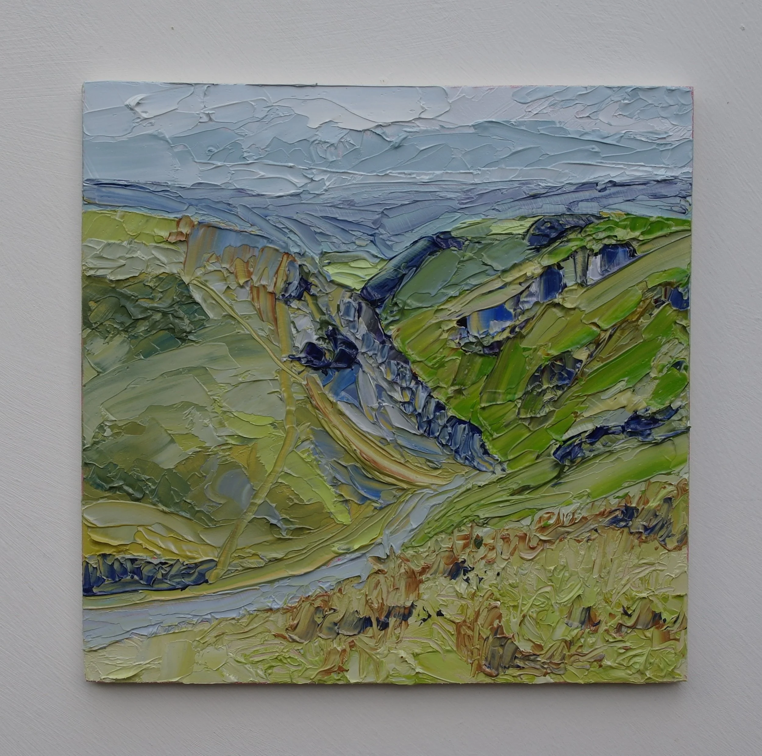 Winnats Pass mini
Oil on Board.   15cm x 15cm