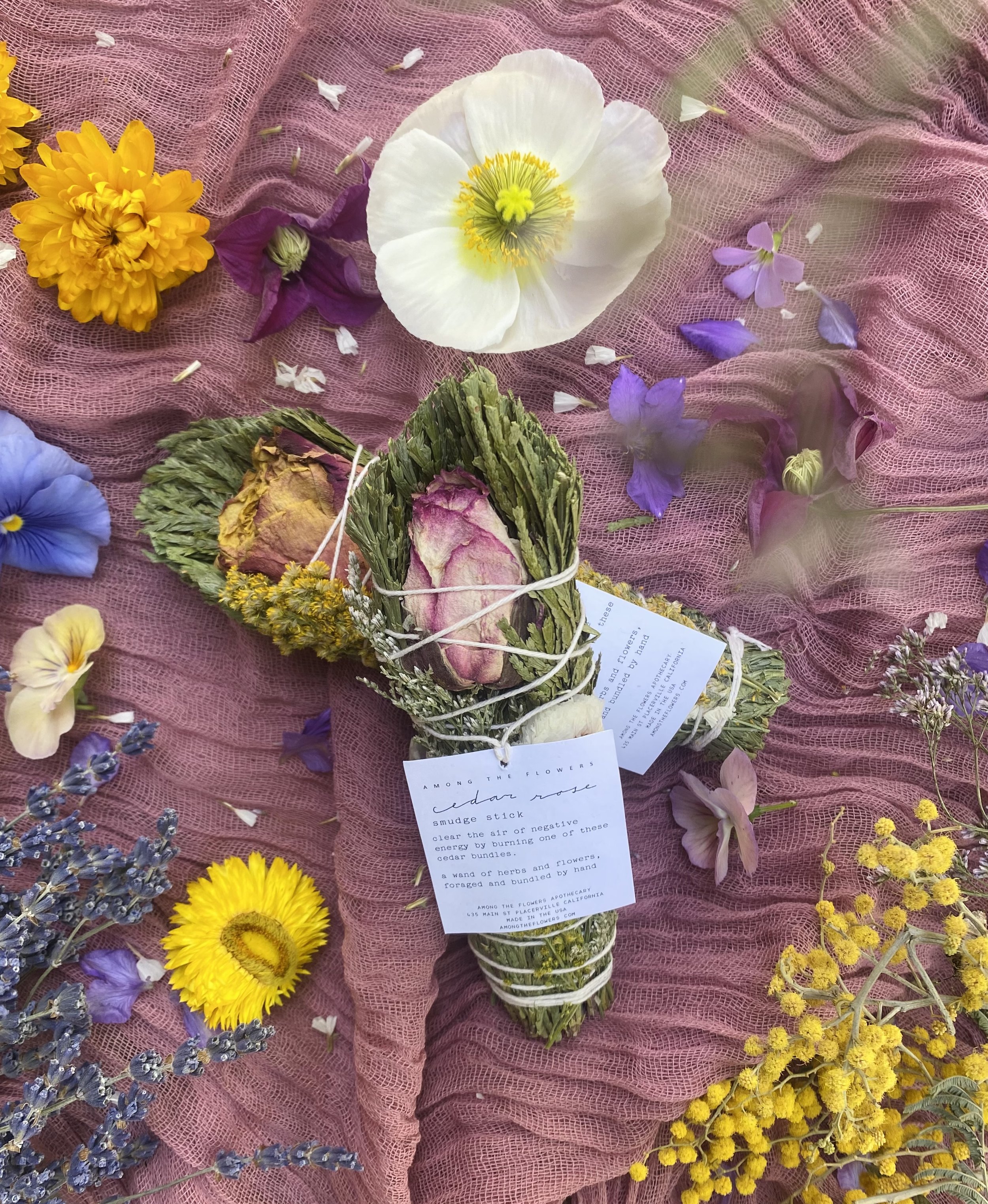 Floral Smudge Wand