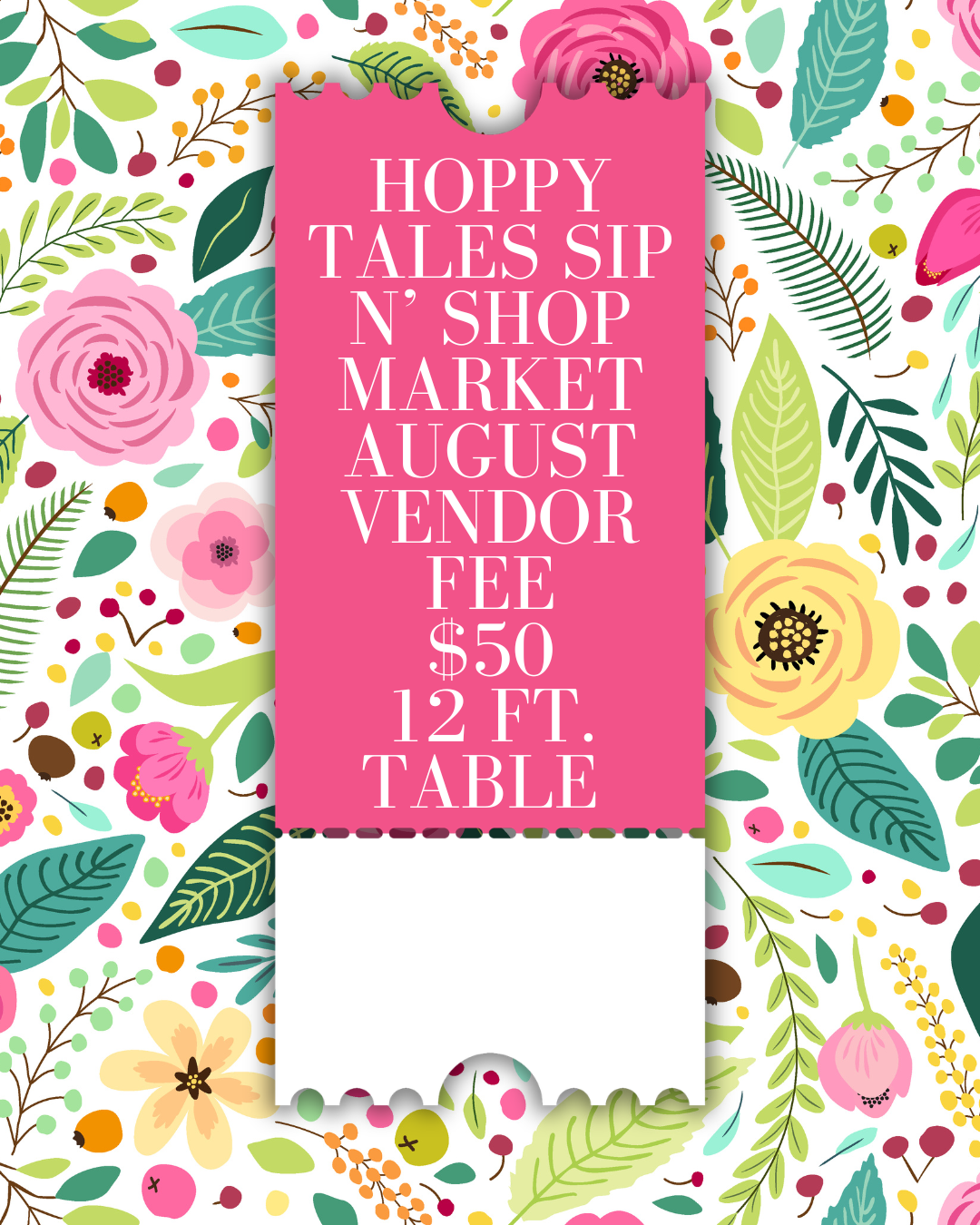 August Sip n' Shop Market - 12 ft. Table