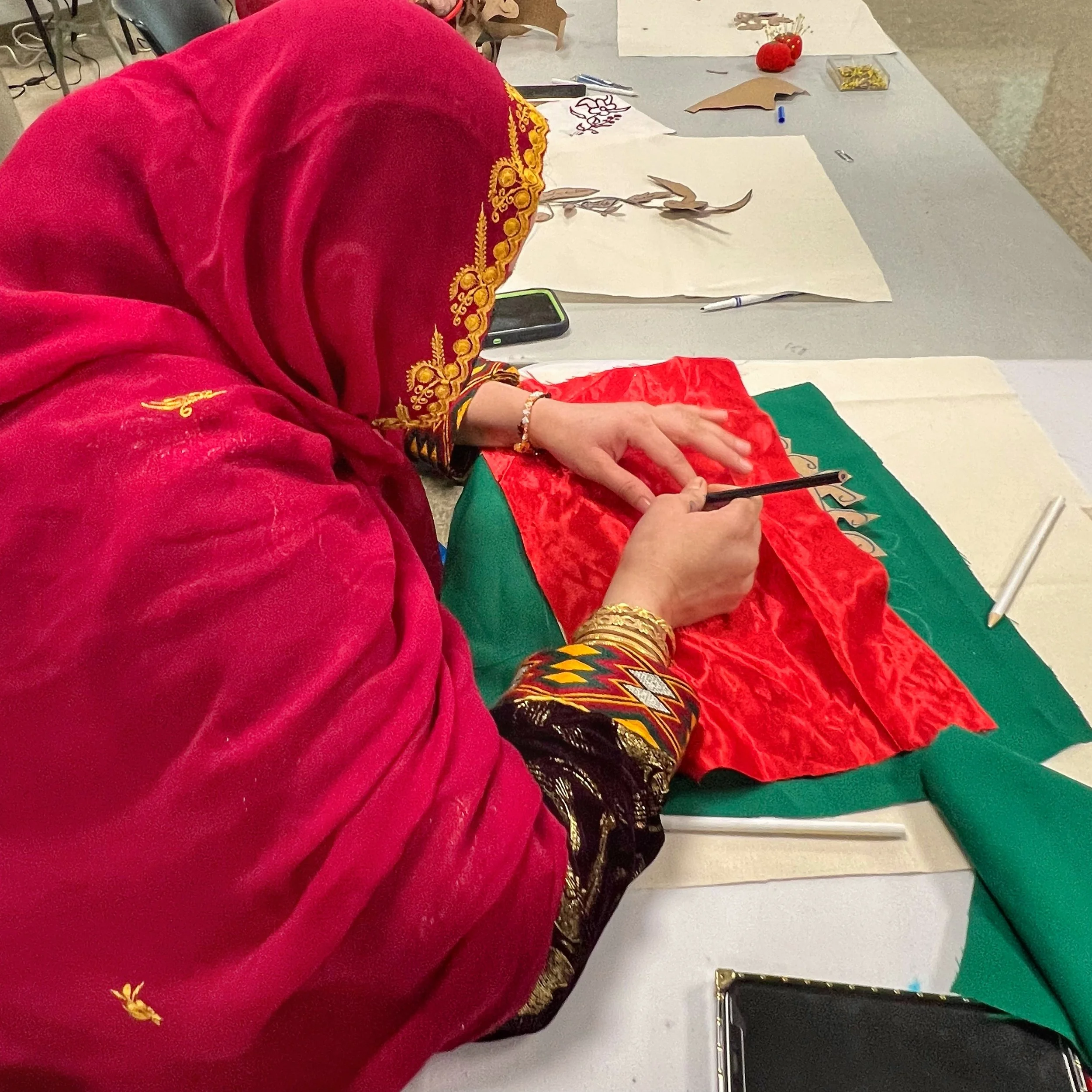 Learning how to sew