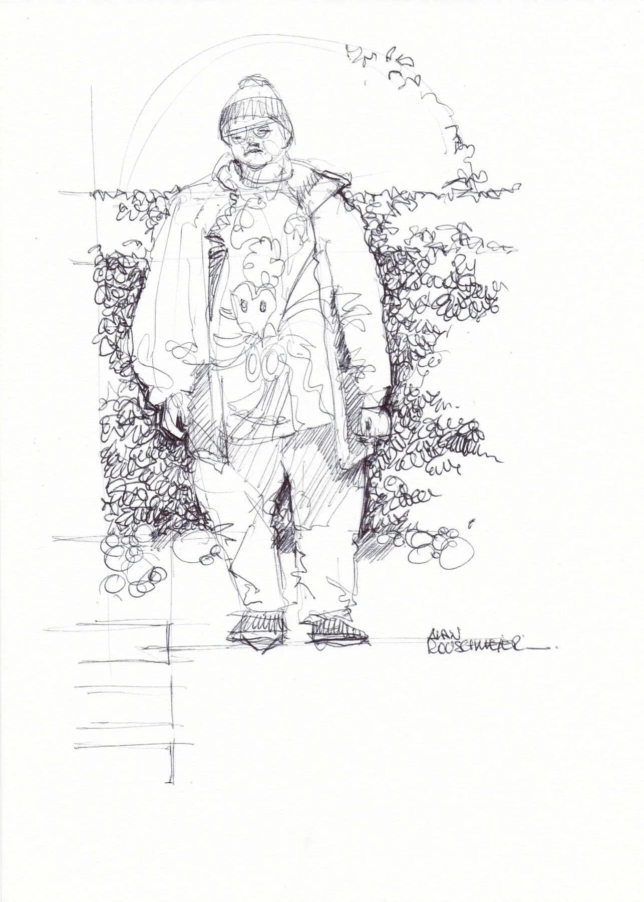 Pacifique, le croquis