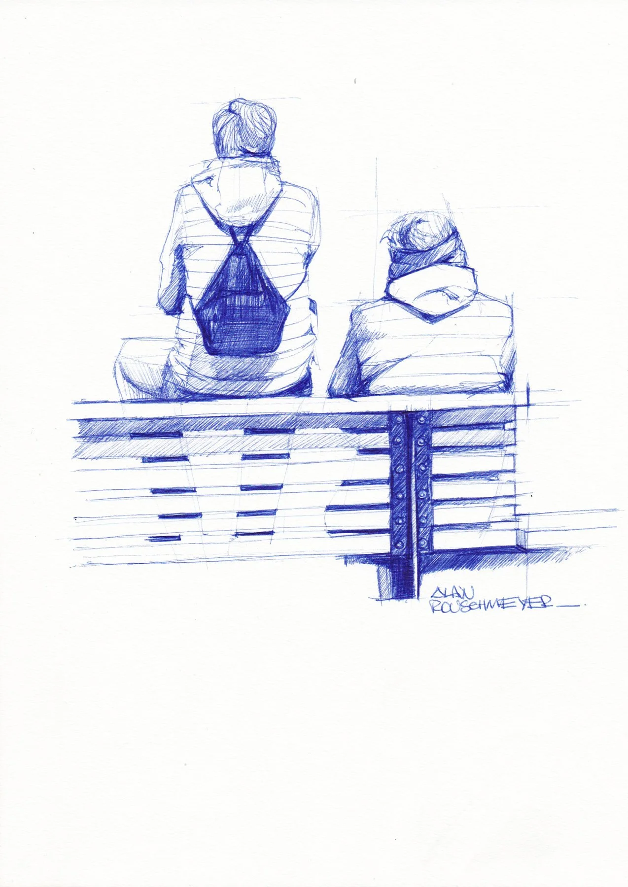 La bergeronnette, le croquis