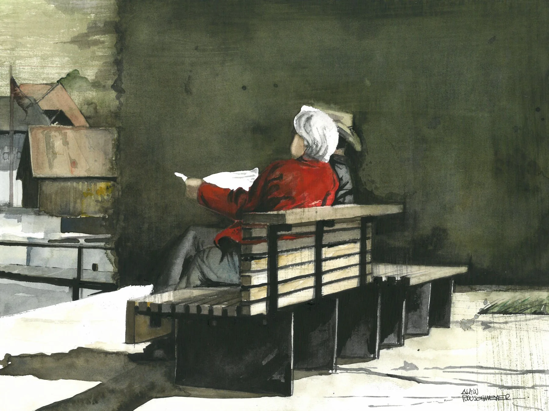 Good morning-aquarelle 30 x 40 VR-Alain Rouschmeyer.jpg