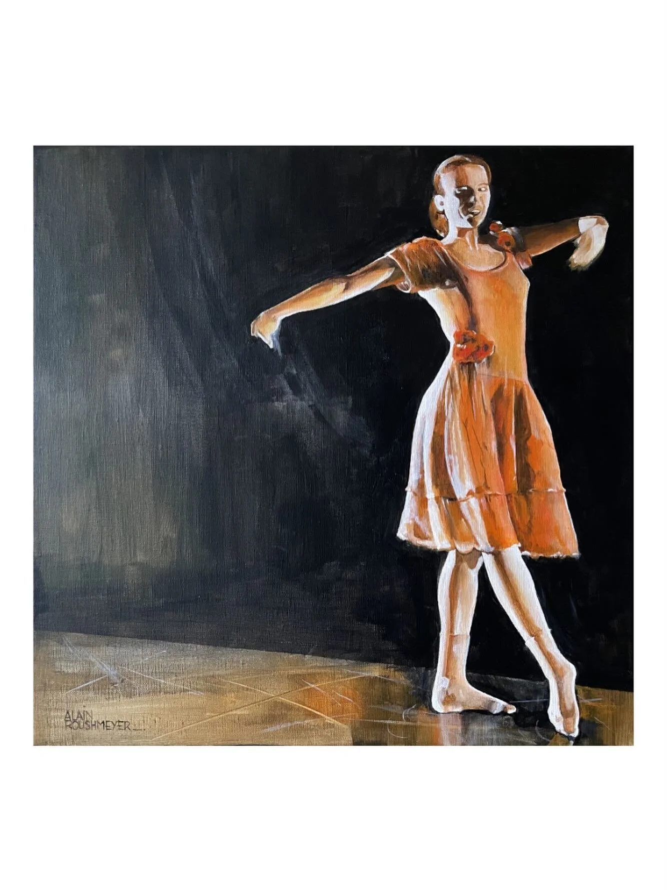 All&eacute;gorie 
50 x 50 cm
#dansecontemporaine #artfiguratifcontemporain #art #contemporaryart #frenchartists