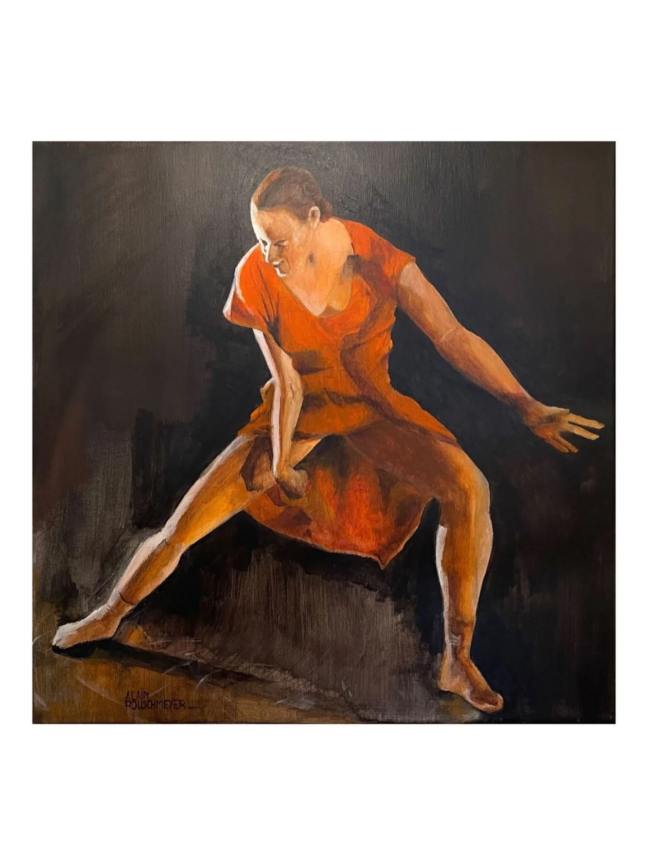 Ancrage
50 x 50 cm
#art #artfiguratifcontemporain #dansecontemporaine #artoftheday