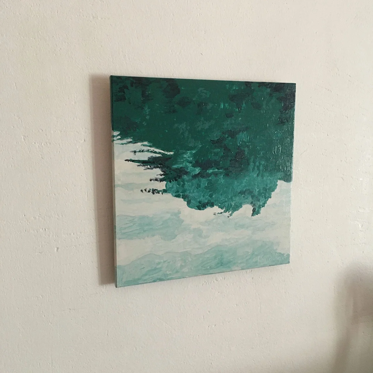 Original and unique work entitled LAC D’ANNECY, REFLET DU PAYSAGE by Camille Rouschmeyer
