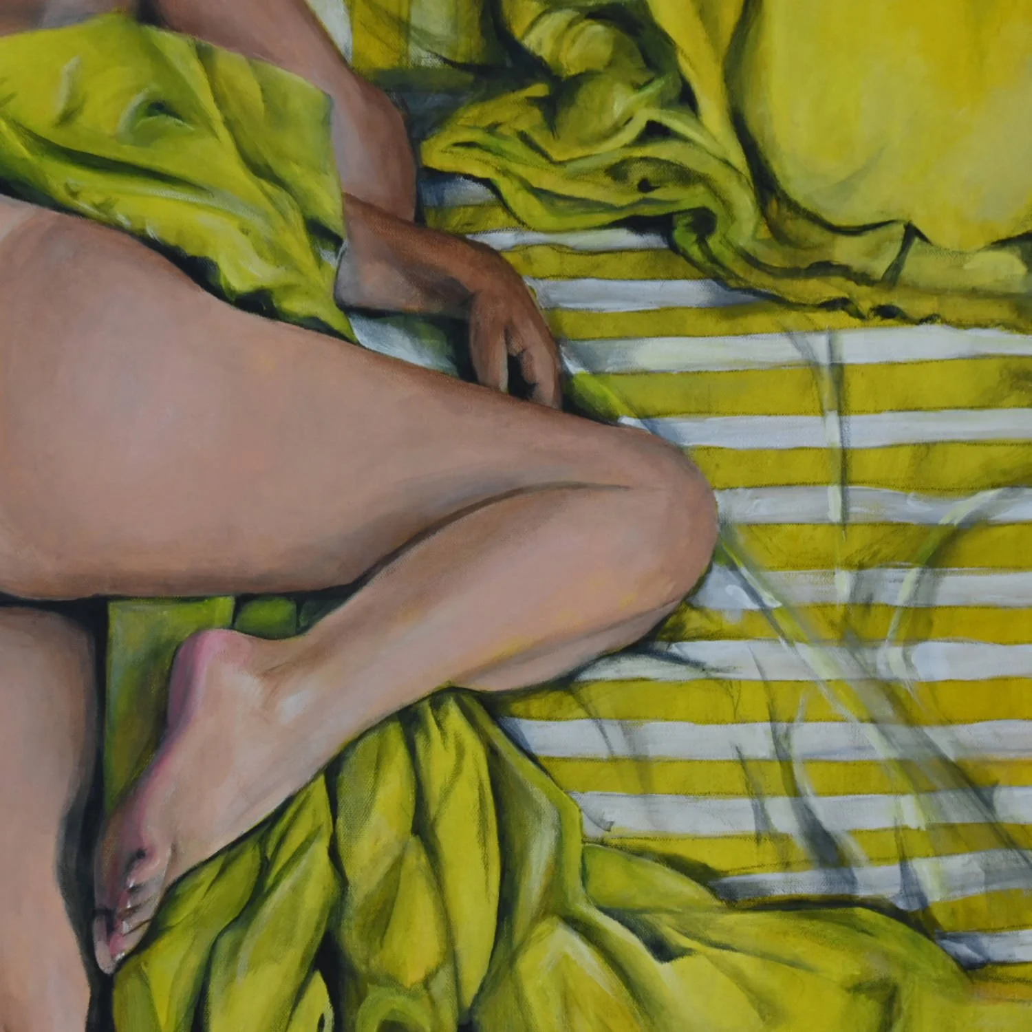 LA FILLE DANS LES DRAPS JAUNE-Alain Rouschmeyer-det01.jpg