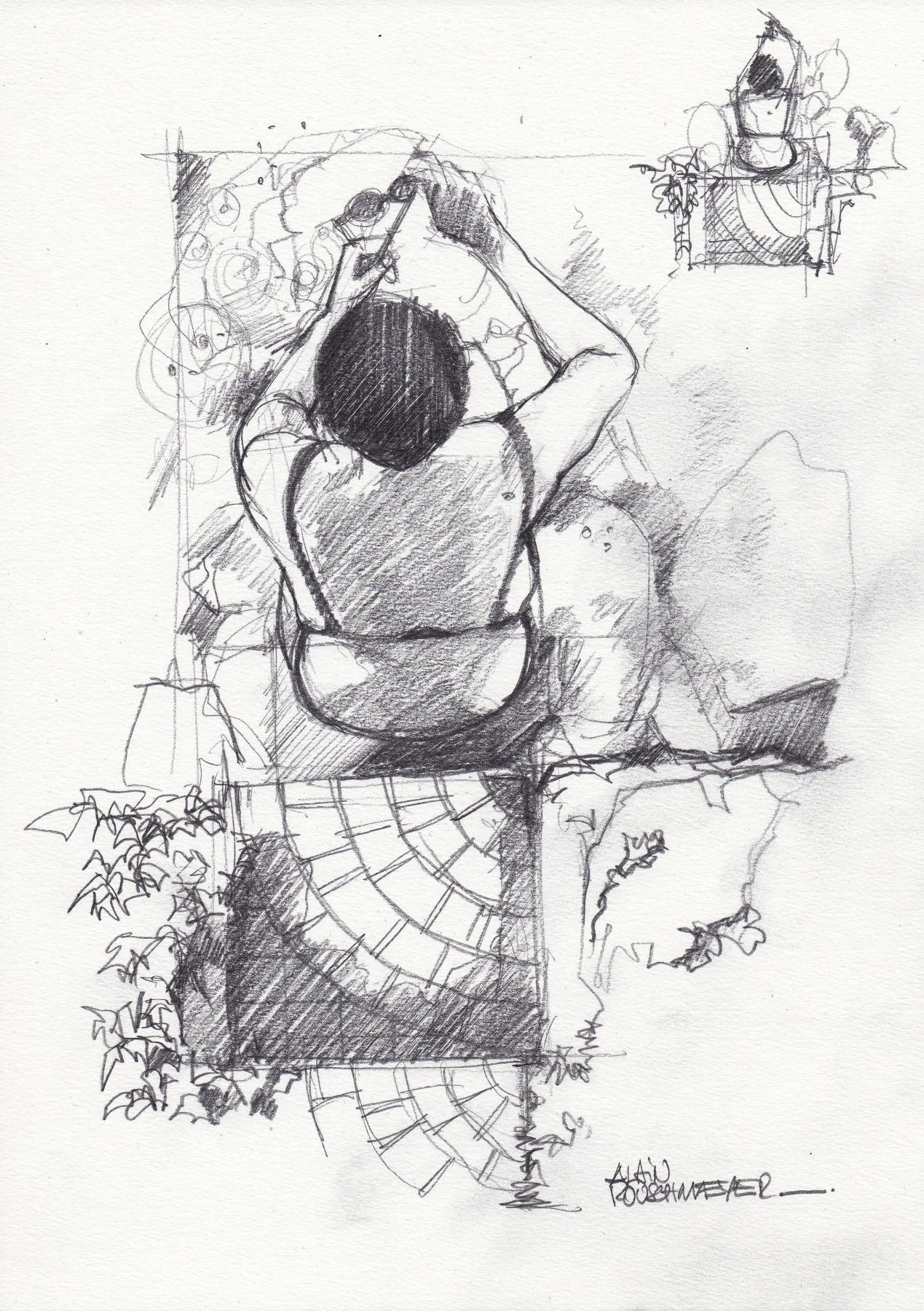 Grain de beauté, le croquis