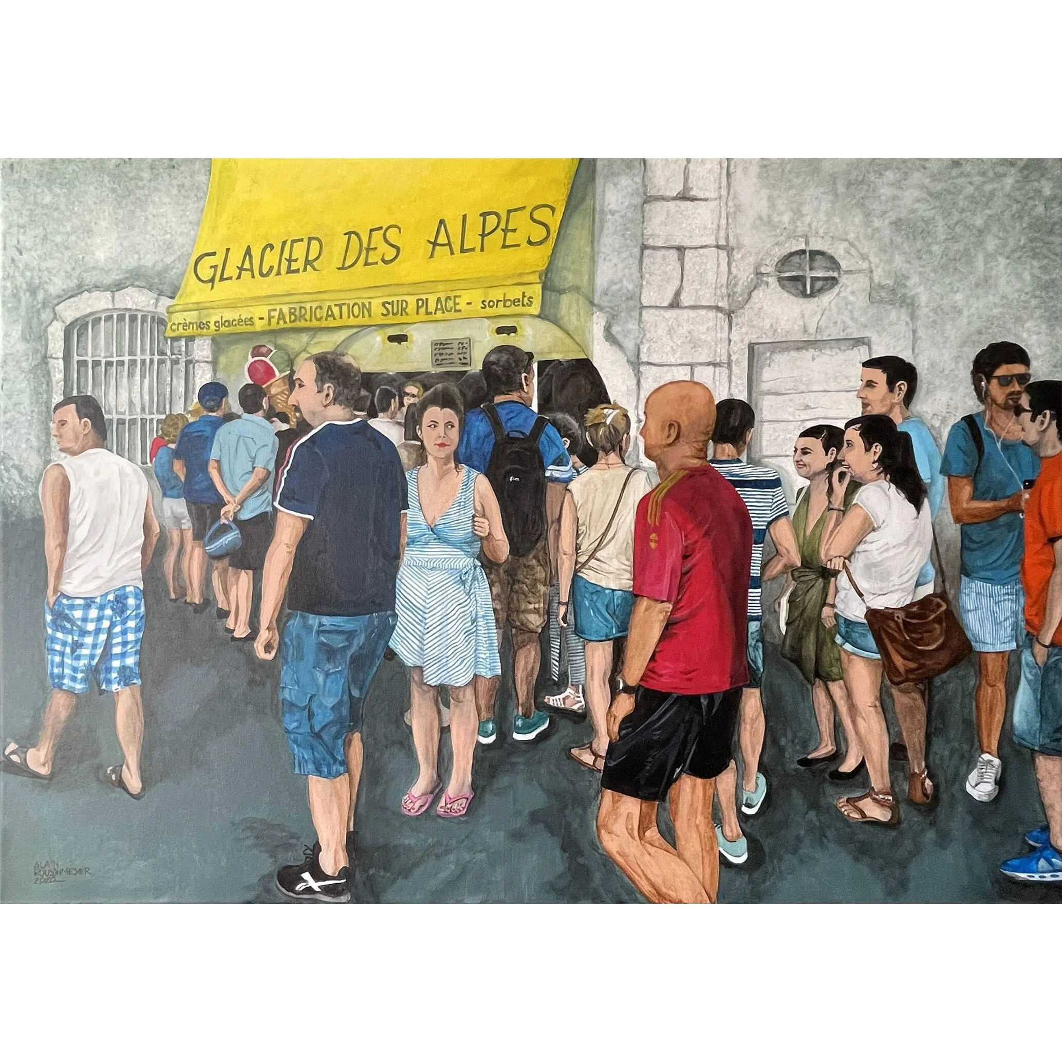 LE GLACIER (The Ice Cream Shop) – 70 x 100 cm
