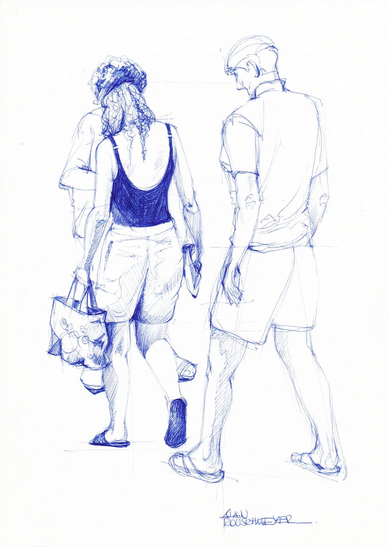 La marche, le croquis