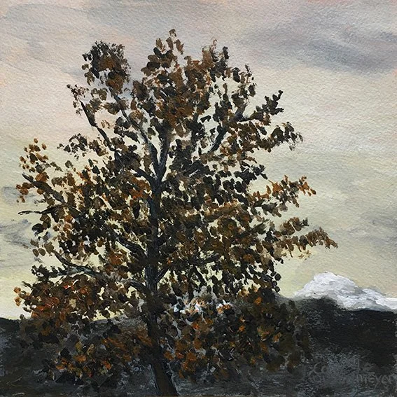 NOVEMBRE EN HAUTE-SAVOIE, une œuvre réalisée par l’artiste peintre impressionniste Camille Rouschmeyer