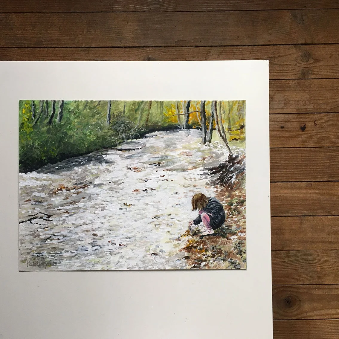 Original and unique work entitled L’IRE ET L’ENFANT, AUTOMNE by Camille Rouschmeyer