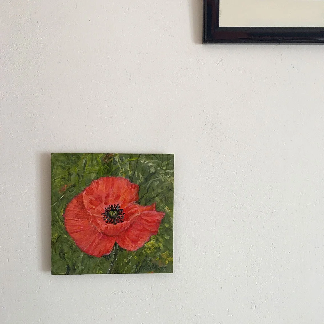 Peinture COQUELICOT DANS UN CHAMP de l’artiste impressionniste Camille Rouschmeyer