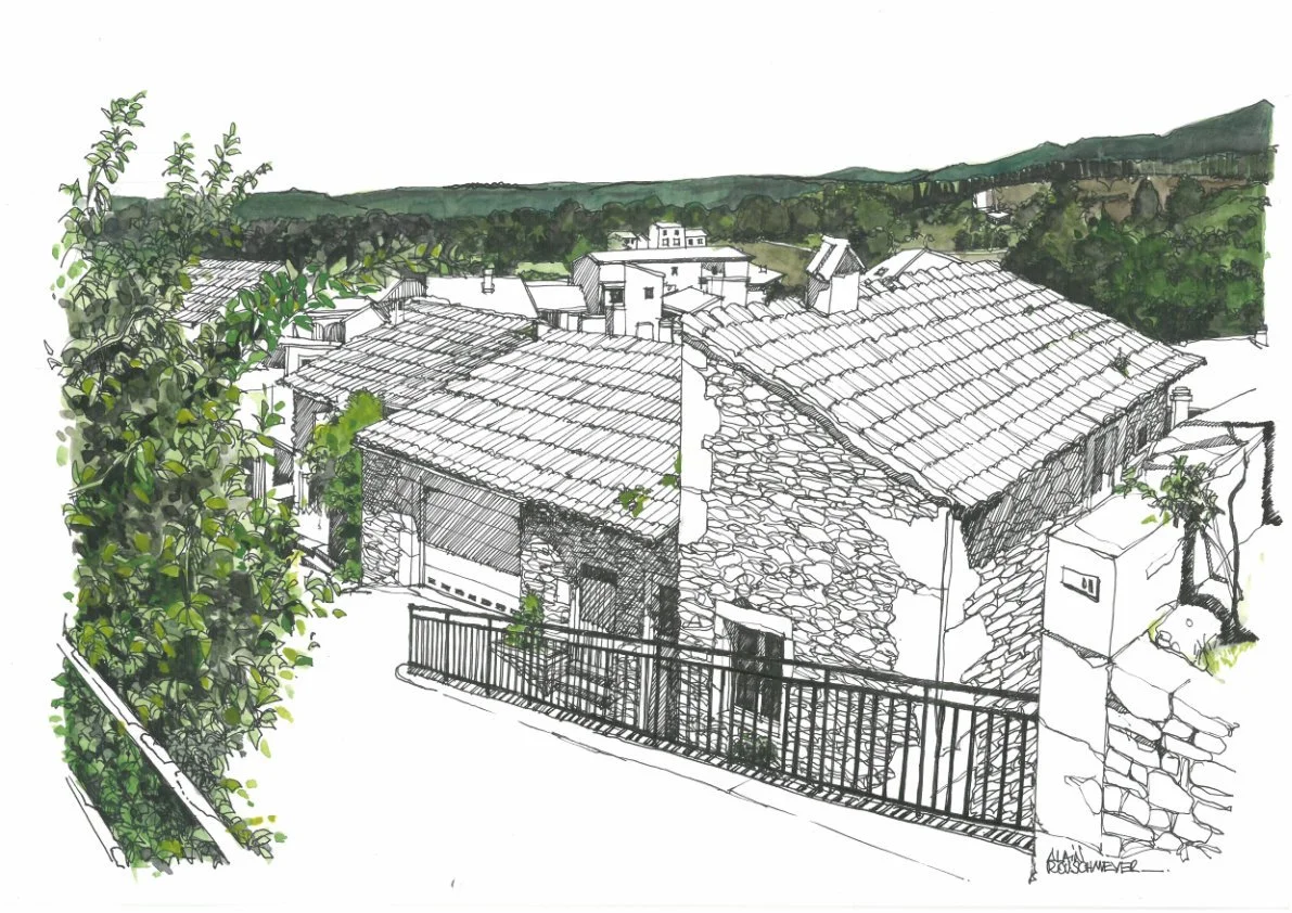 VAISON LA ROMAINE 2 tirage en série limitée sur papier Fine Art par l'artiste Alain Rouschmeyer