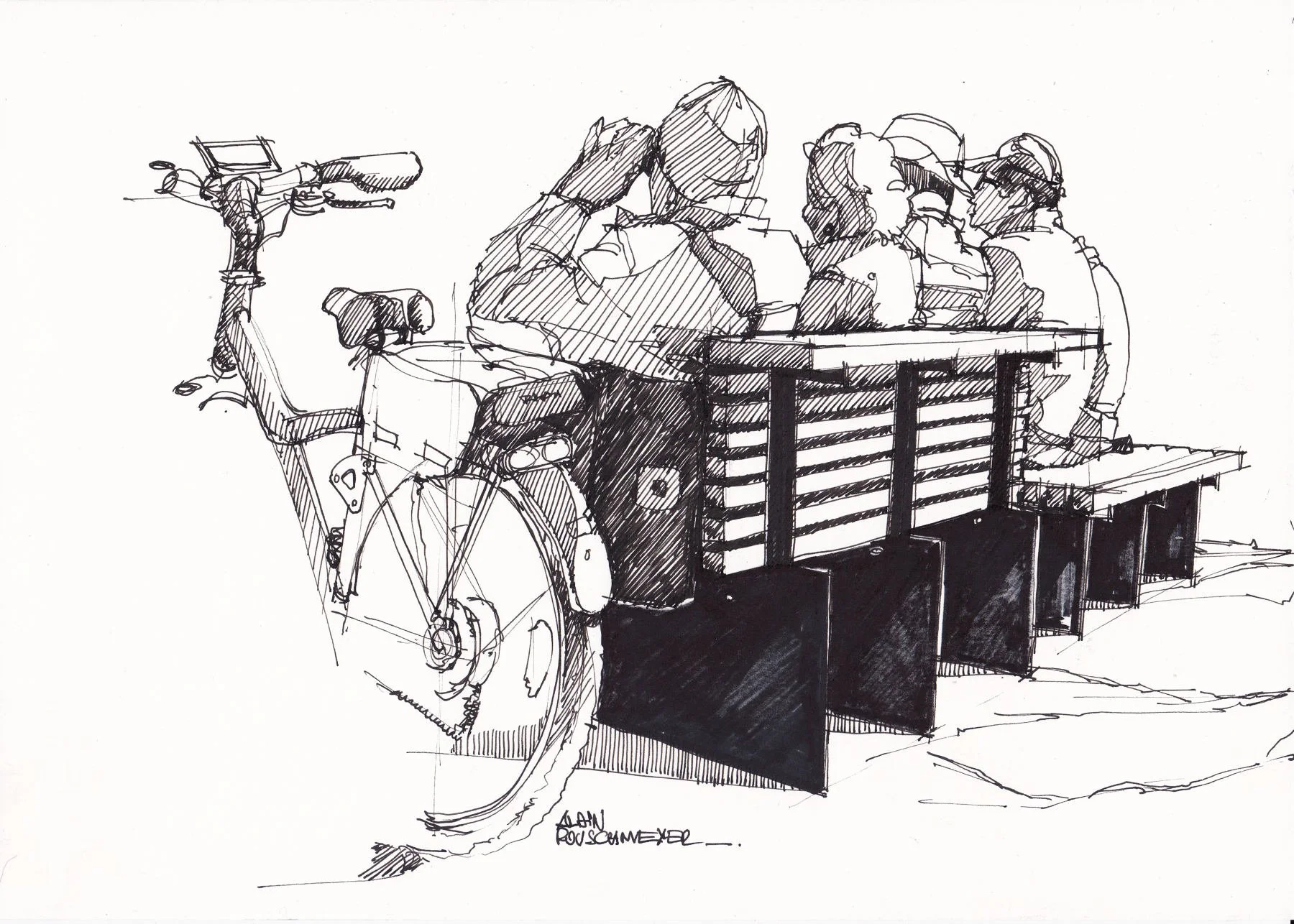 Découvertes, le croquis