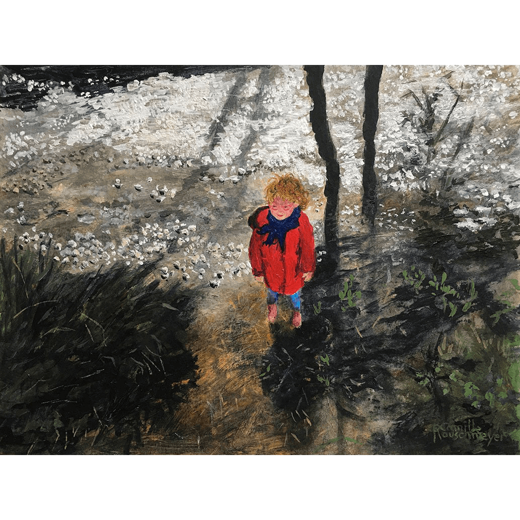 "L'ire et l'enfant" une peinture impressionniste de l'artiste Camile Rouschmeyer