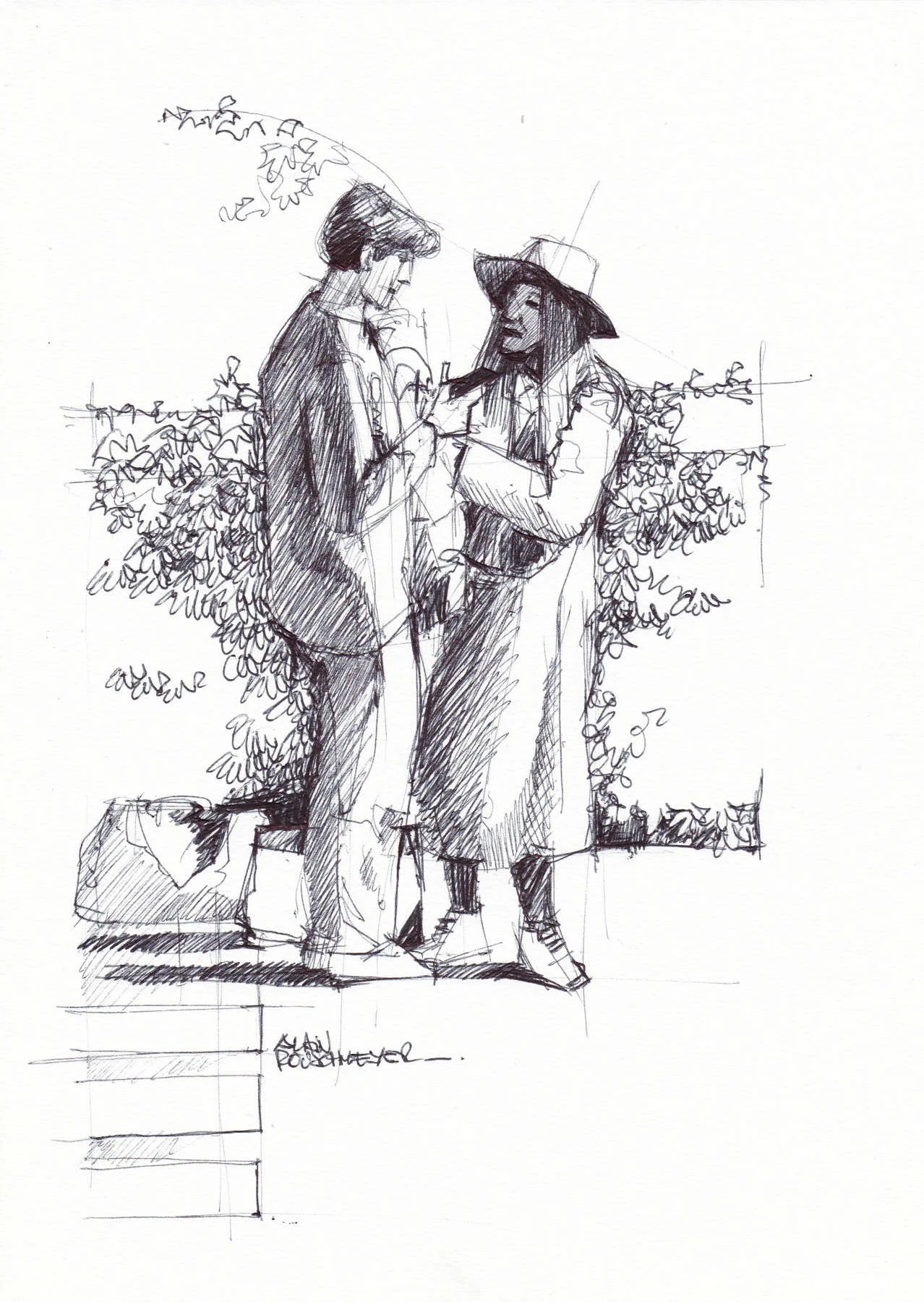 Pierre et Josépha, le croquis
