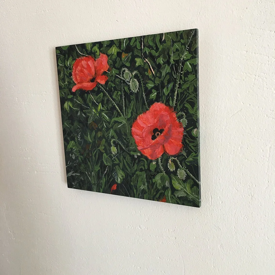 Impressionist artwork LIERRE ET COQUELICOTS by Camille Rouschmeyer