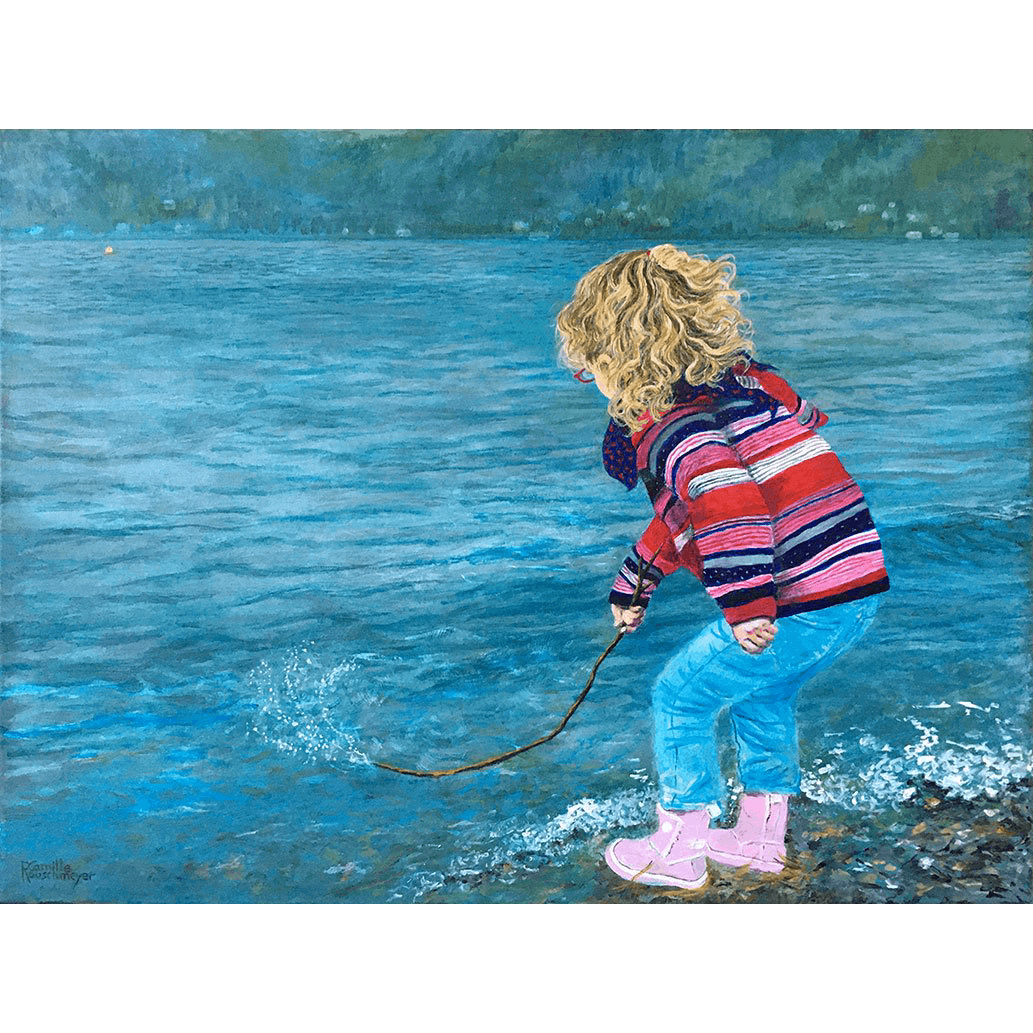 AVRIL AU BORD DU LAC (April by the Lake) – 60 x 80 cm