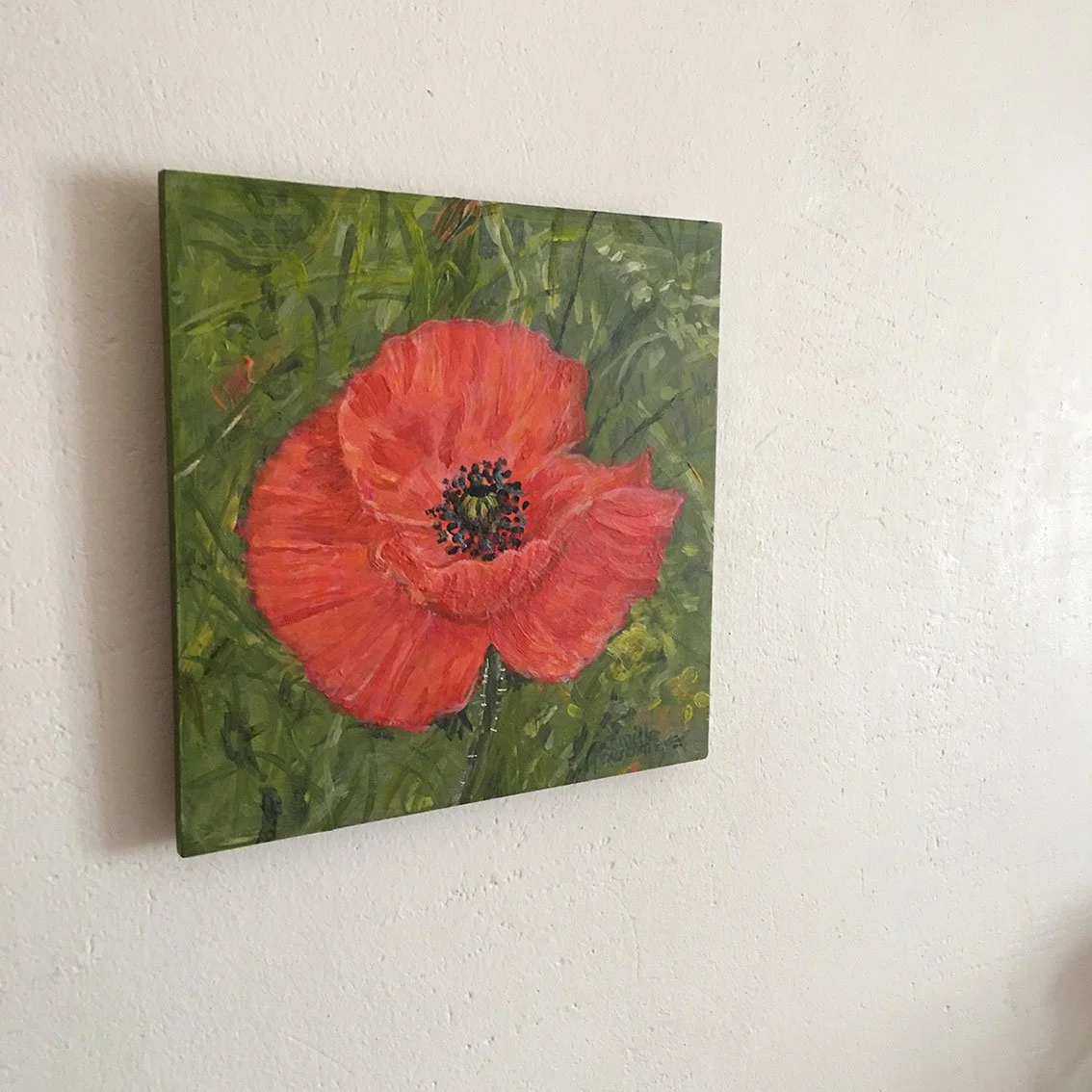 Œuvre impressionniste COQUELICOT DANS UN CHAMP de Camille Rouschmeyer