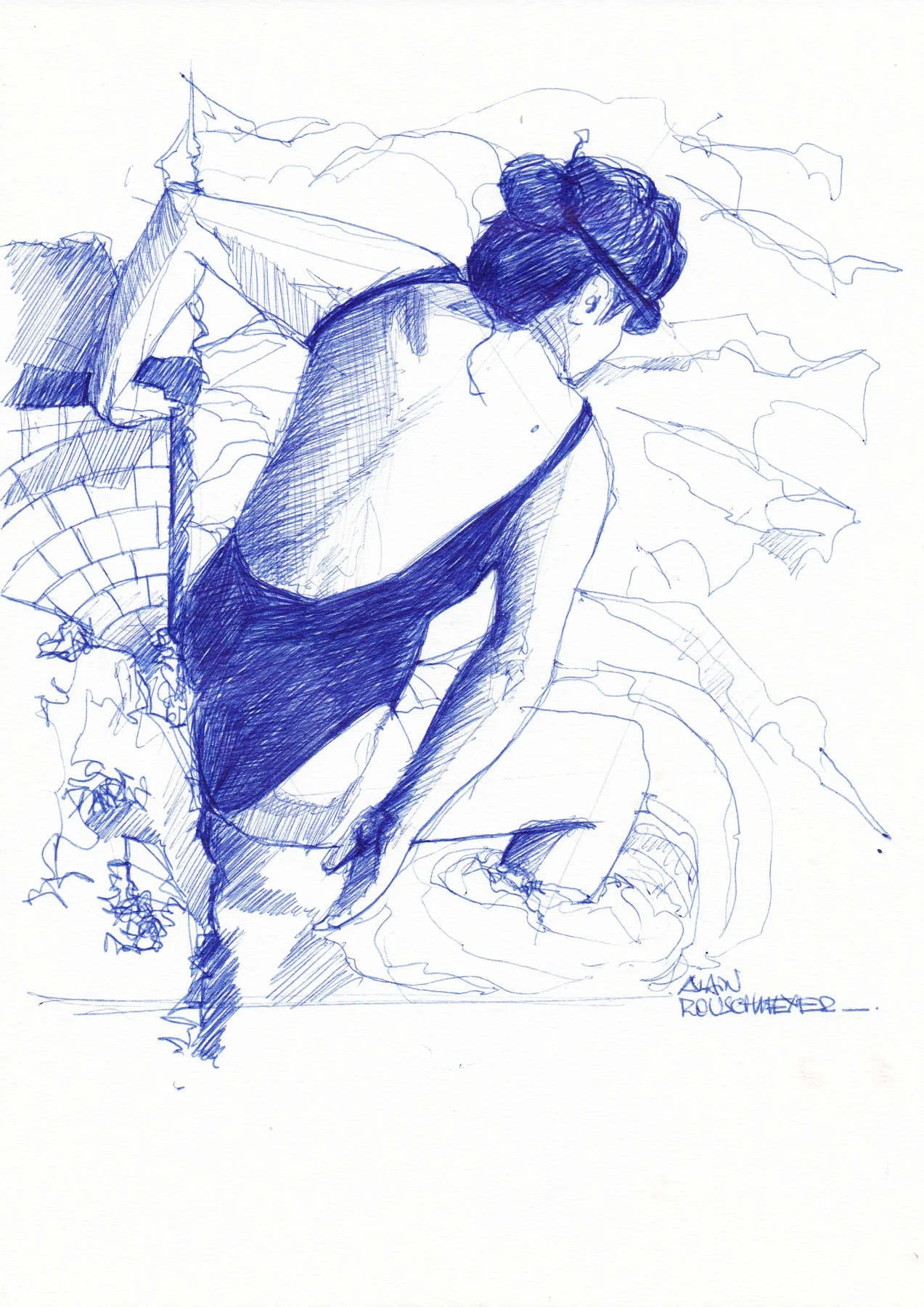 Dos nu, le croquis