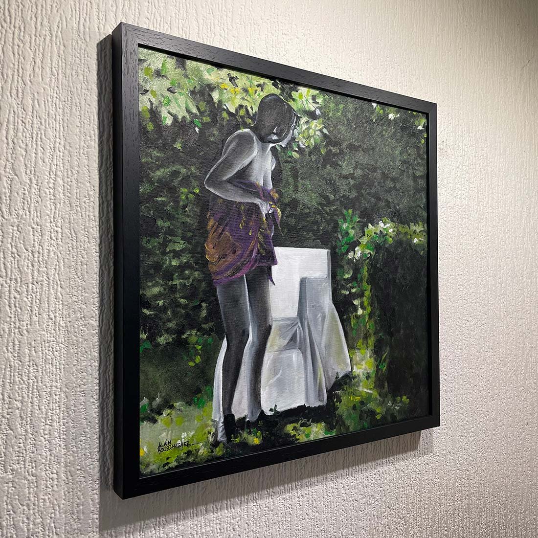 œuvre de la série Le fauteuil blanc – peinture à l’huile par Alain Rouschmeyer
