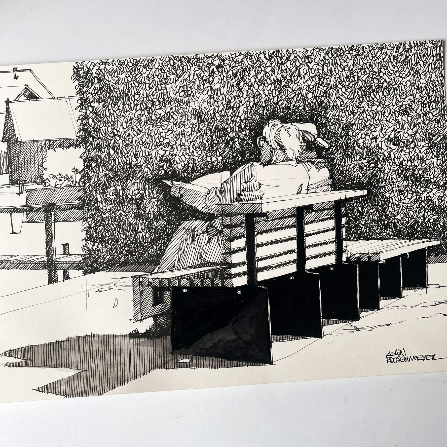 Good morning est le croquis d'un instant, d'une posture matinale d'un couple qui alterne entre organisation et regards