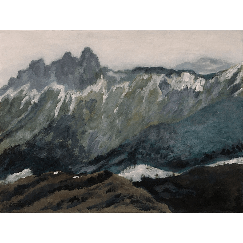 DENTS DE LANFON, MATIN D’AUTOMNE (Dents de Lanfon, Autumn Morning) – 30 x 40 cm
