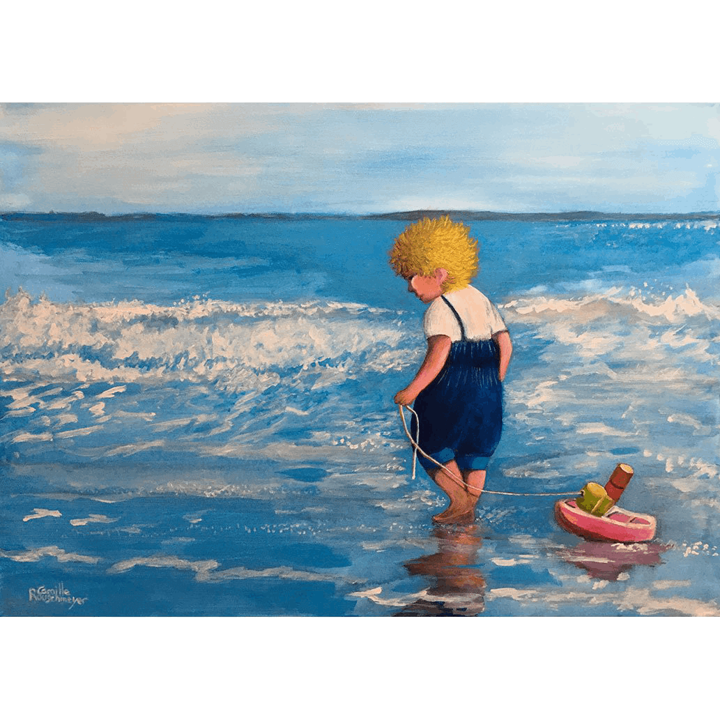 MON PETIT BATEAU (My Little Boat) – 50 x 70 cm