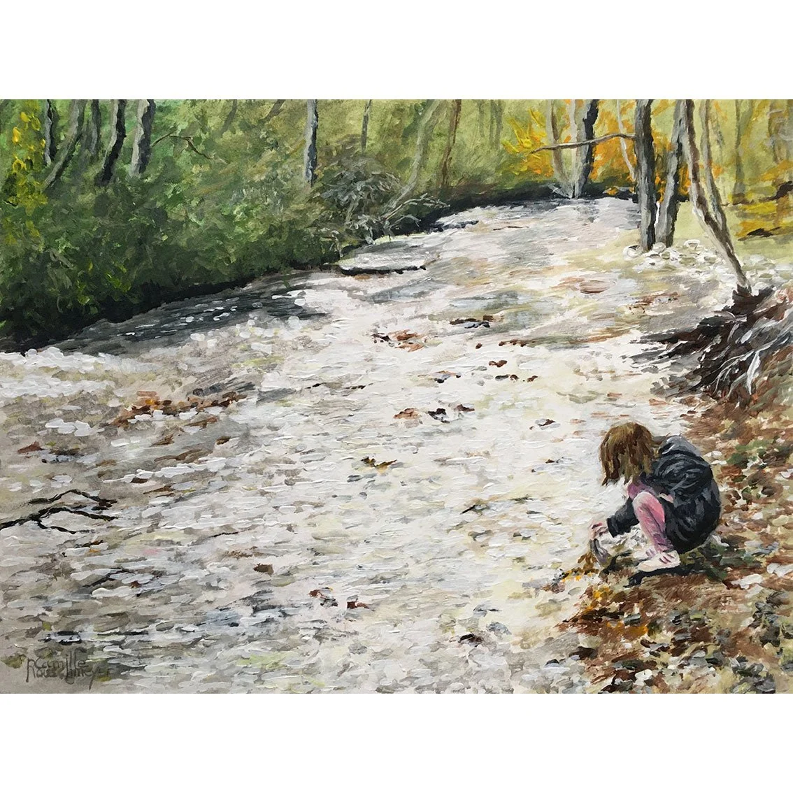L’IRE ET L’ENFANT, AUTOMNE, a wordk by the Impressionist painter Camille Rouschmeyer