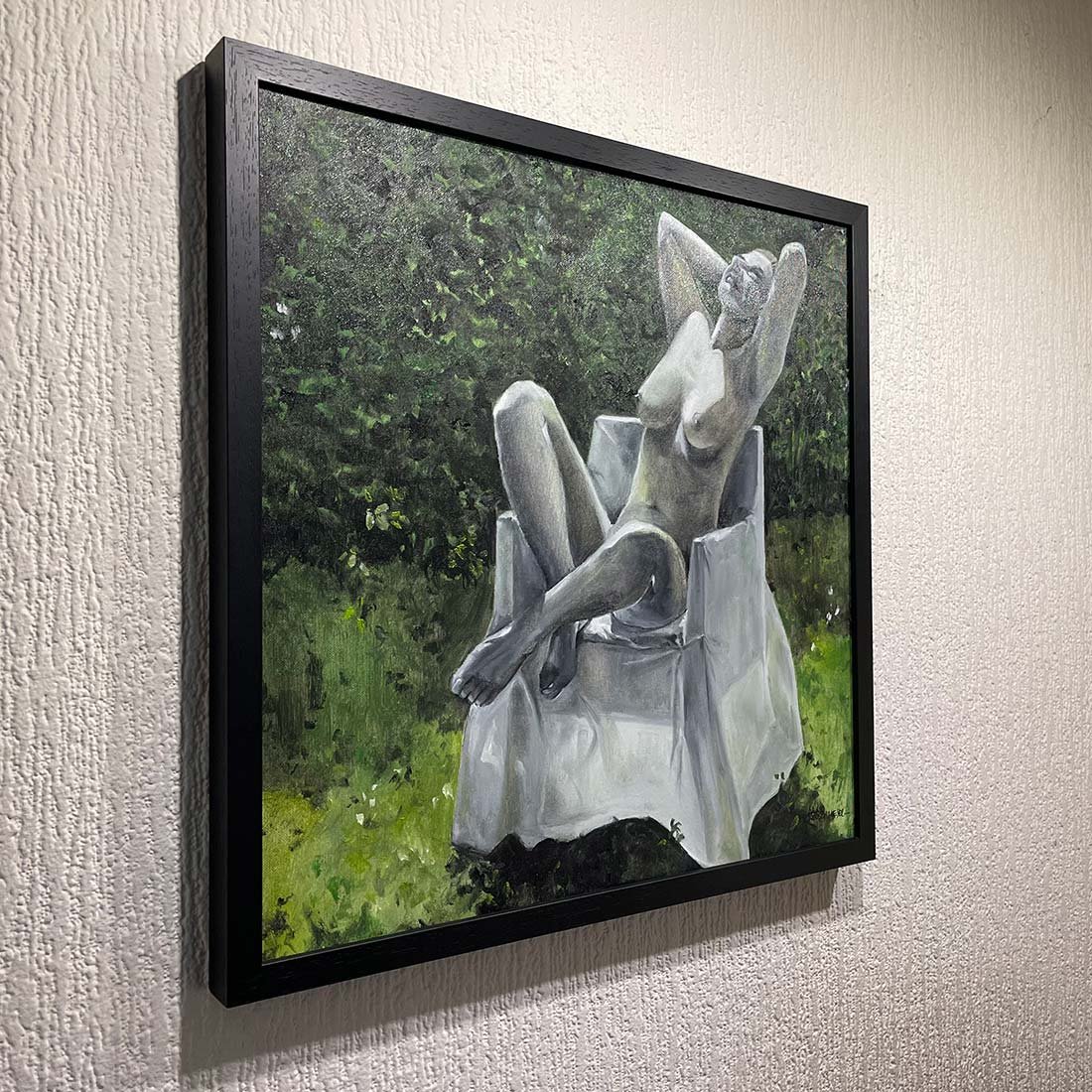 œuvre originale de la série Le fauteuil blanc par Alain Rouschmeyer