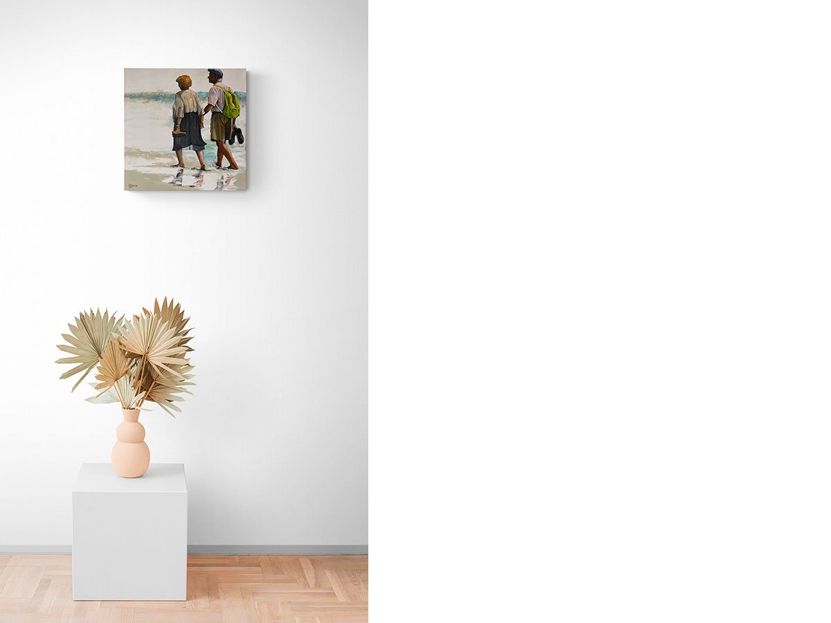 Image de l'oeuvre "Main dans la main - 50 x 50" de Alain Rouschmeyer